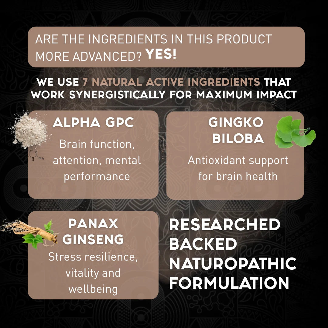 Bader Focus Capsules | Natural Focus, Energy & Brain Health Support - The Herbal Dispensary Raglan
