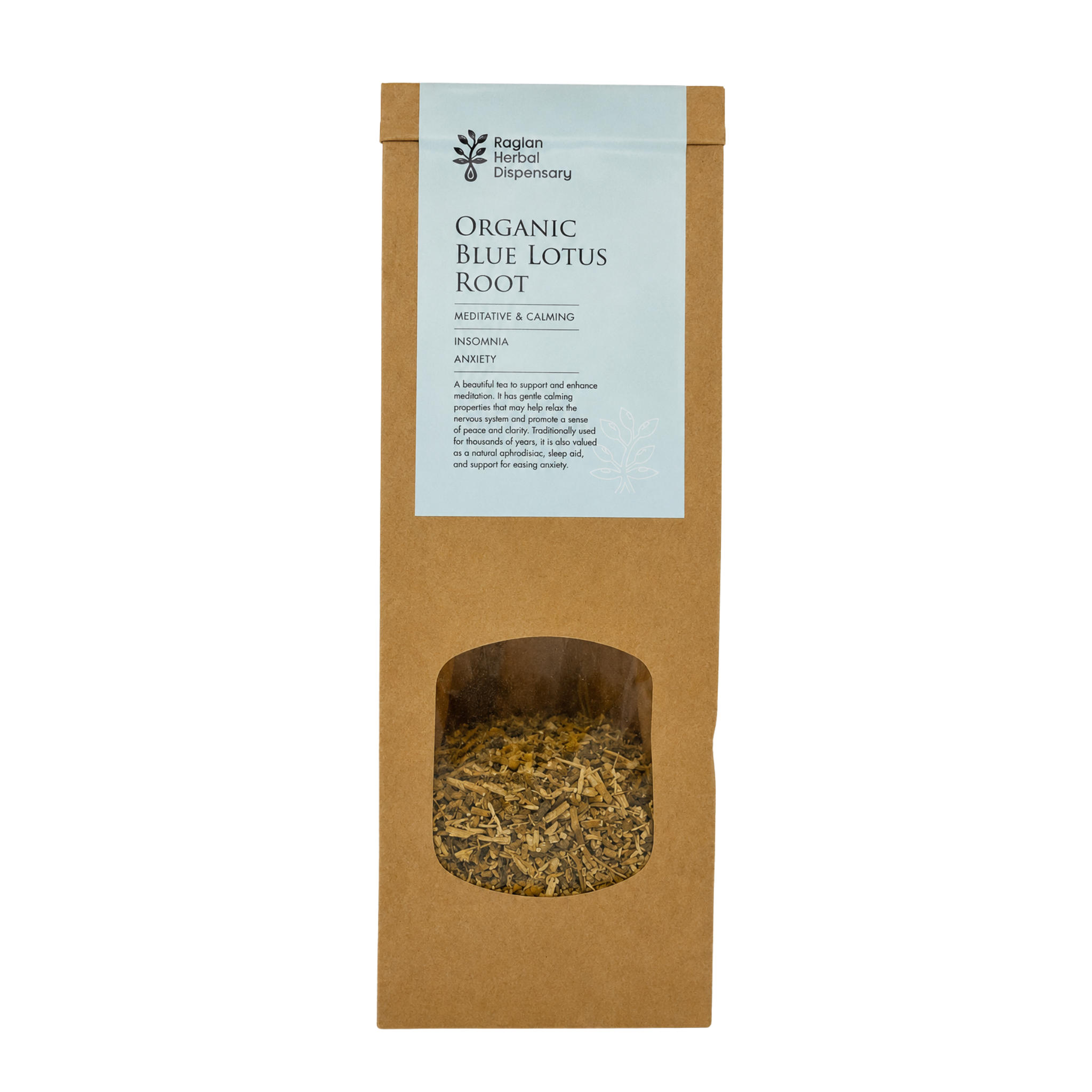 Organic Blue Lotus Tea for mediation and calm