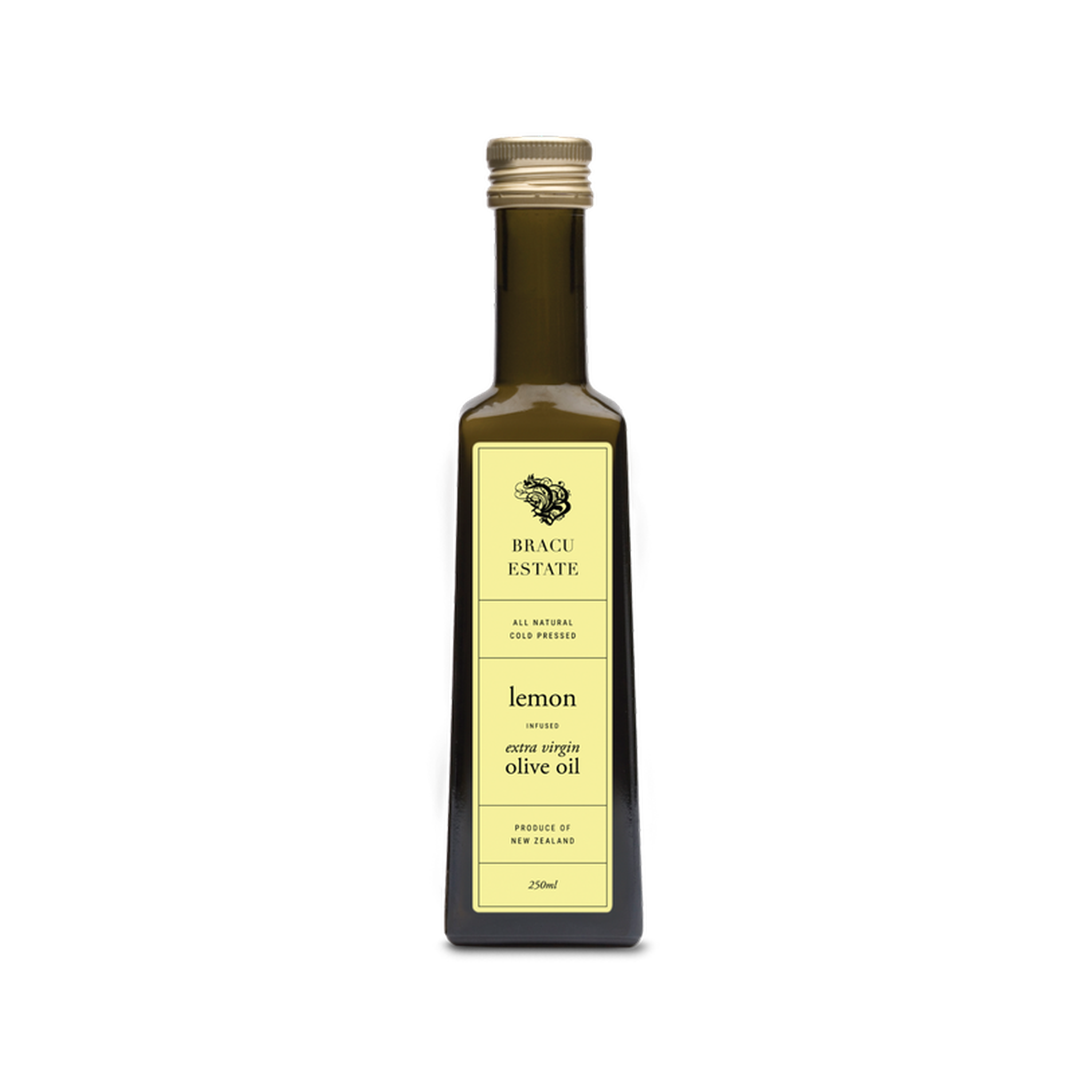 BRACU ESTATE LEMON INFUSED EXTRA VIRGIN OLIVE OIL 250ML - The Herbal Dispensary Raglan