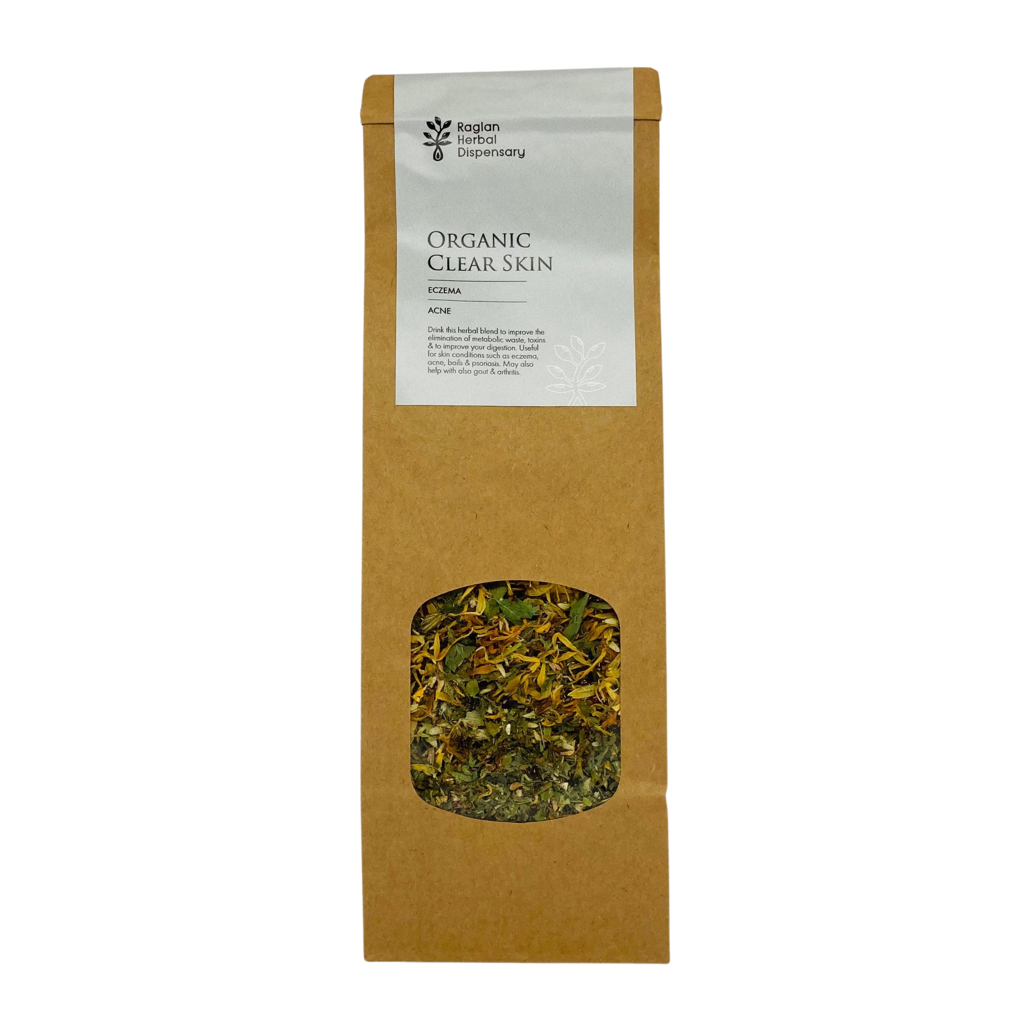Organic Clear Skin Tea Blend for Eczema, Acne and Detox Support