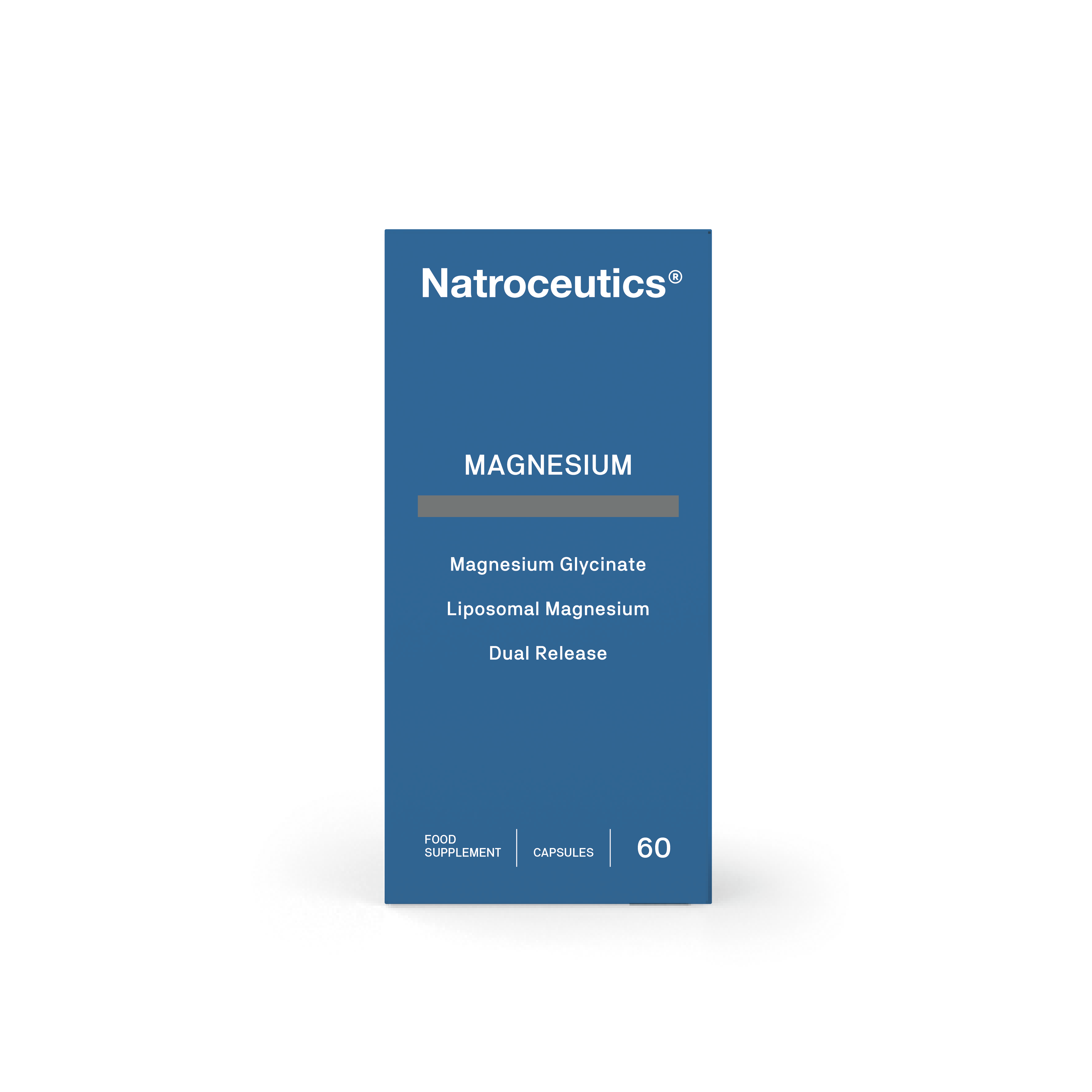 Natroceuticals magnesium supplement packaging on a white background