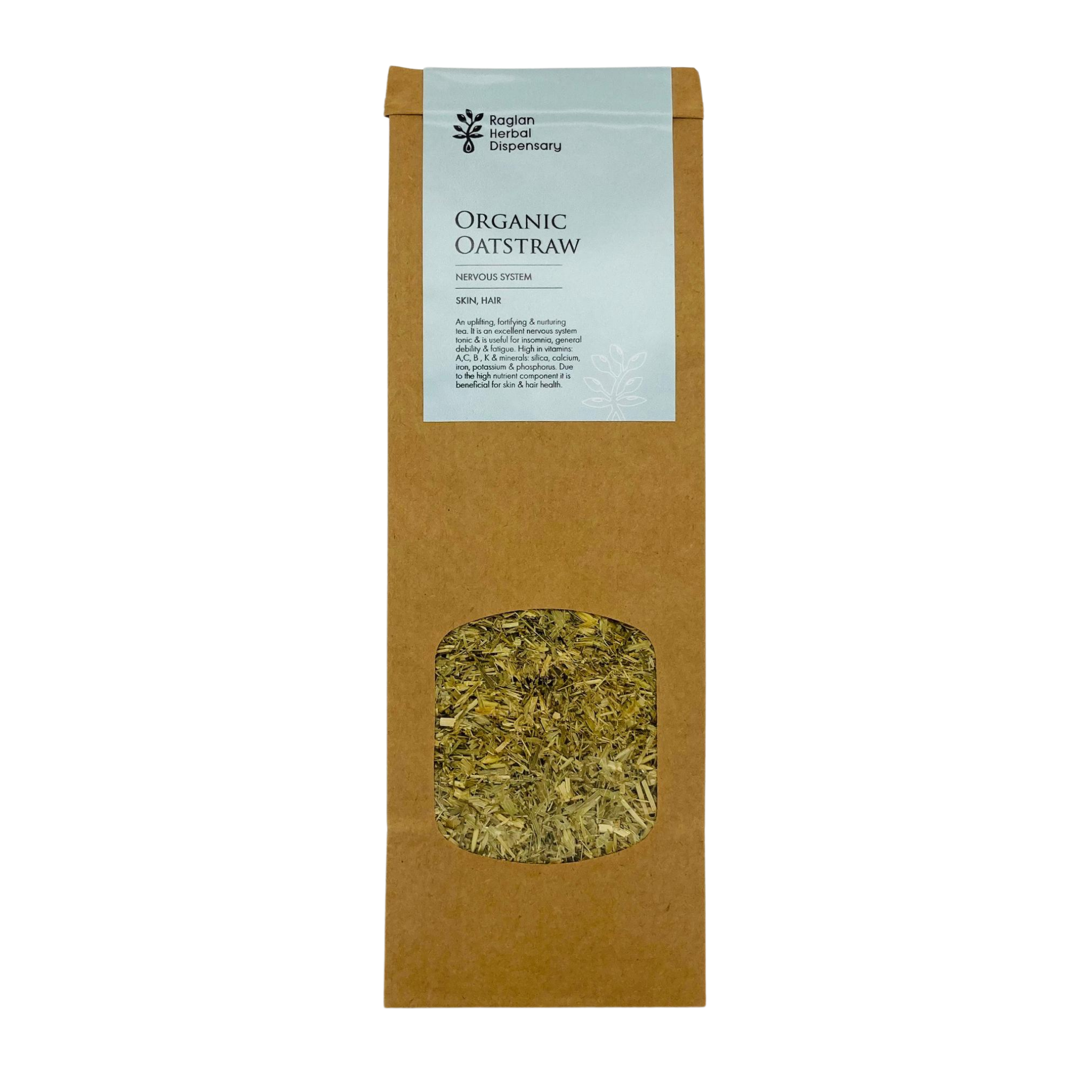 Organic Oatstraw Herbal Tea Nervous System and Skin & Hair