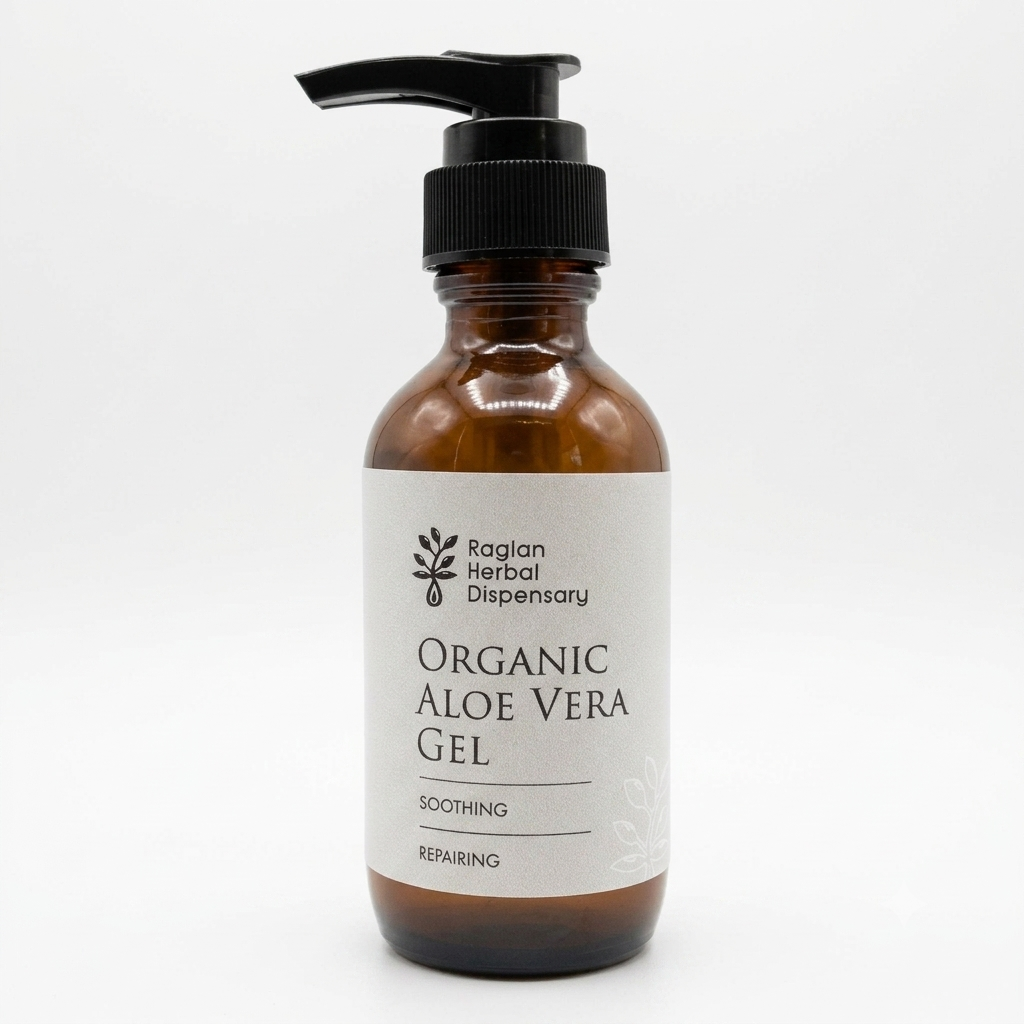 Organic Aloe Vera Gel for Burns and Skin Repair