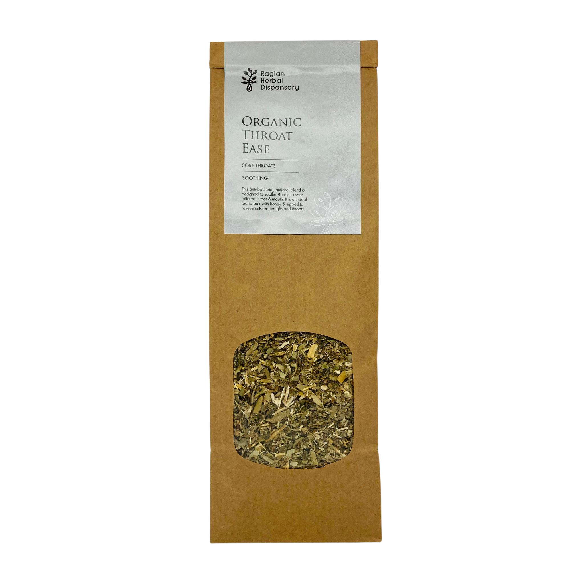 Organic Throat Ease Tea for Sore Throats and Cough Relief