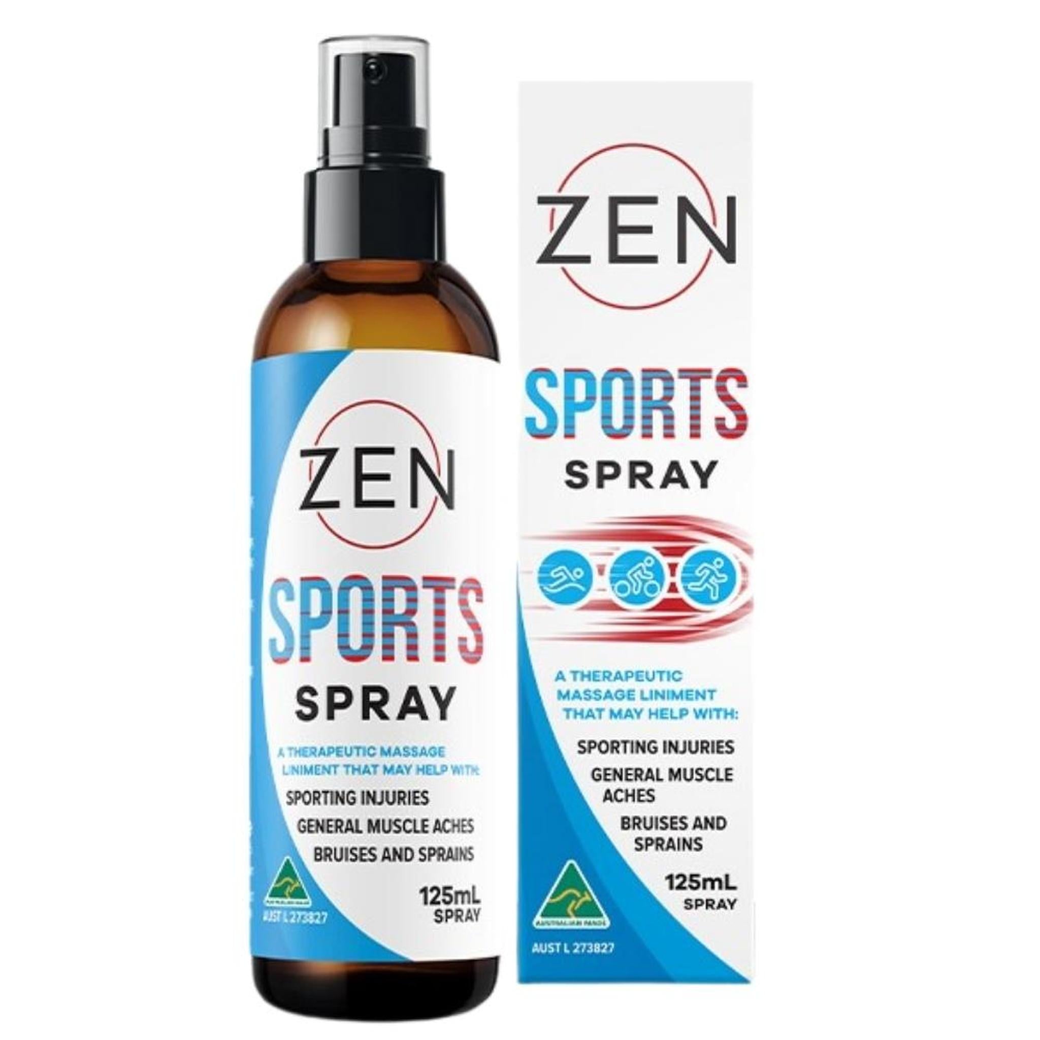 Zen Sports Spray 125mL - The Herbal Dispensary Raglan