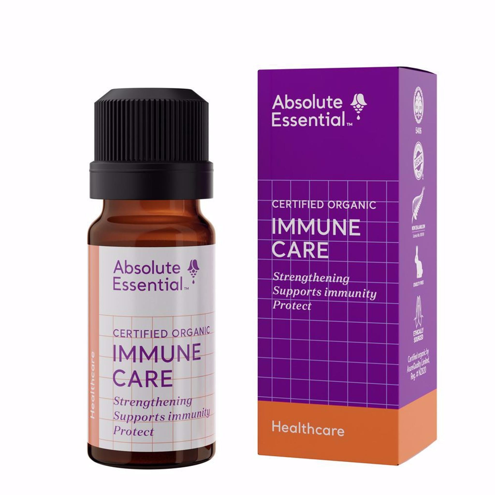 ABSOLUTE ESSENTIALS ORGANIC IMMUNE CARE 10ML - The Herbal Dispensary Raglan