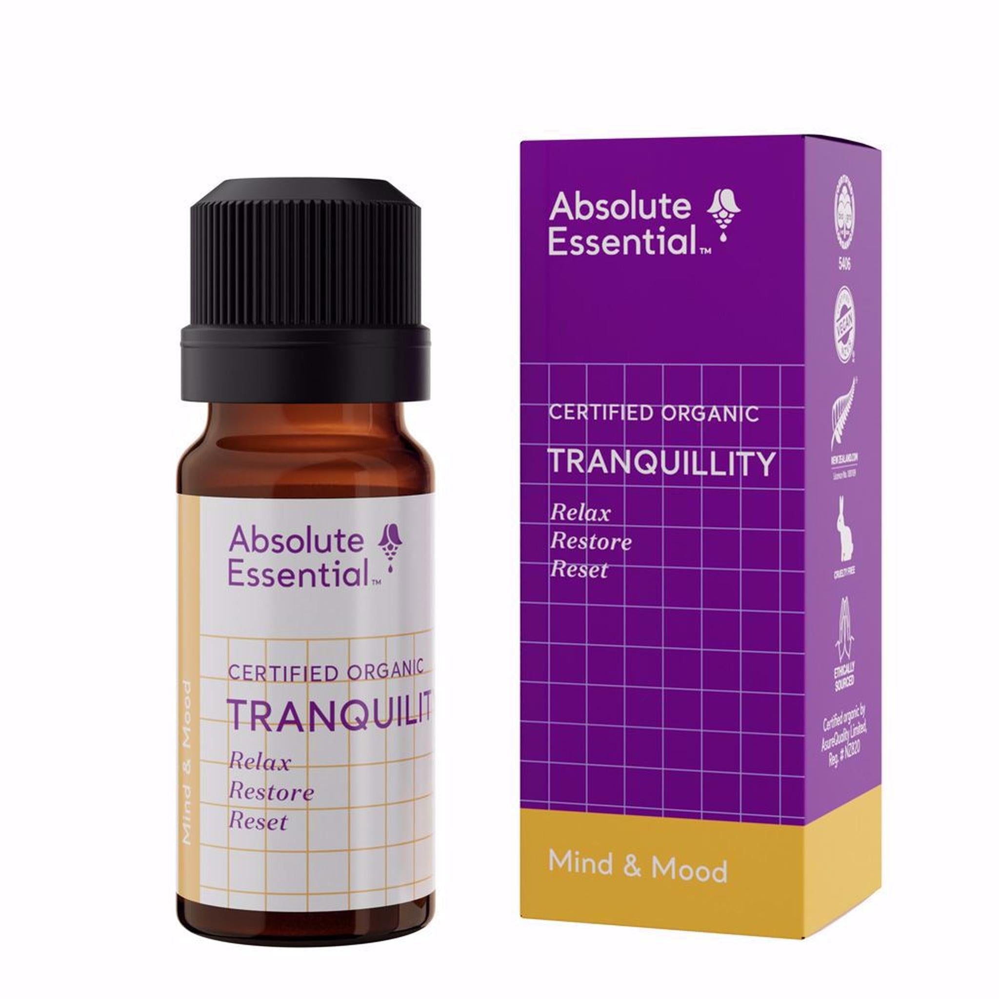 ABSOLUTE ESSENTIALS ORGANIC TRANQUILITY 10ML - The Herbal Dispensary Raglan