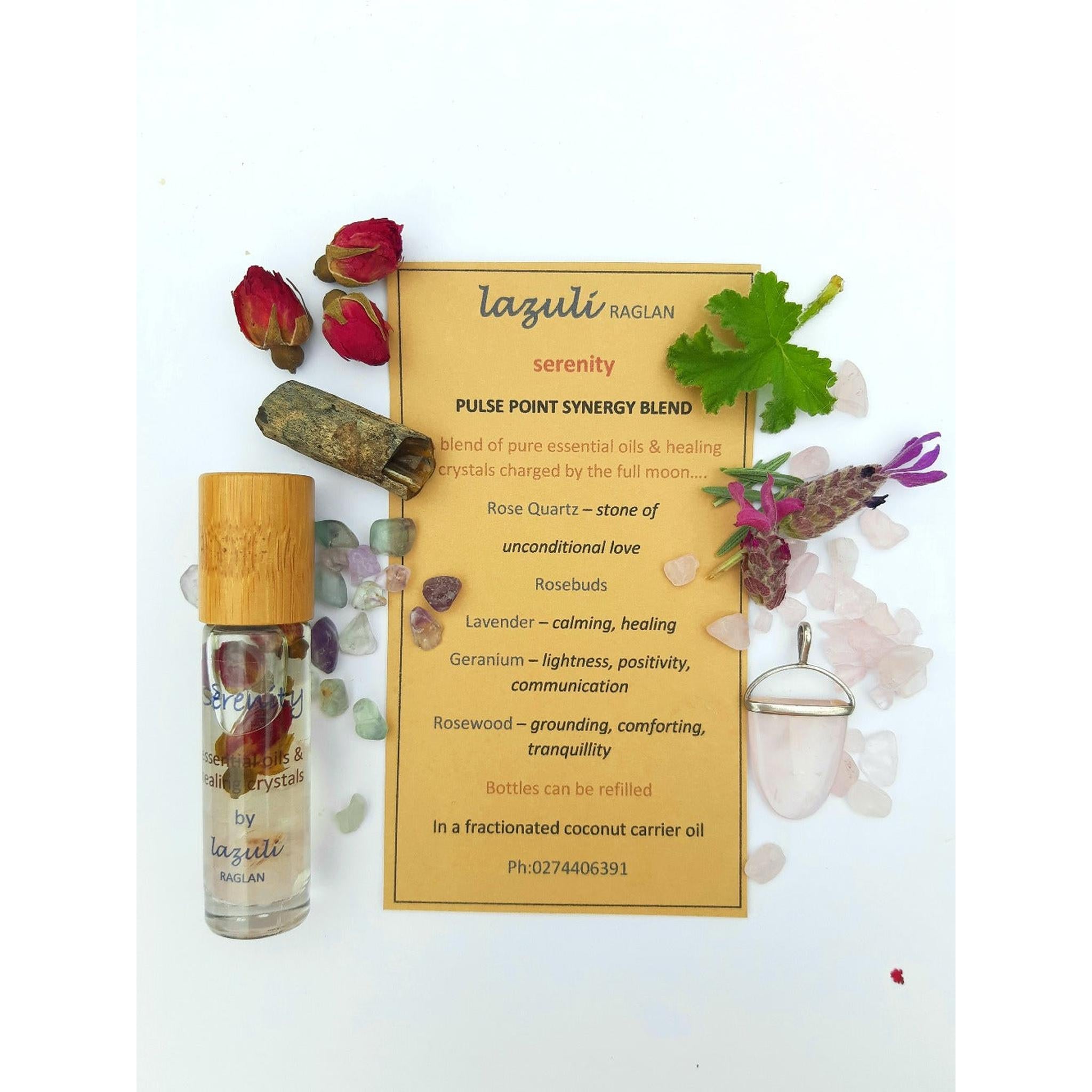 LAZULI RAGLAN PULSE POINT SYNERGY BLENDS 10ML - The Herbal Dispensary Raglan