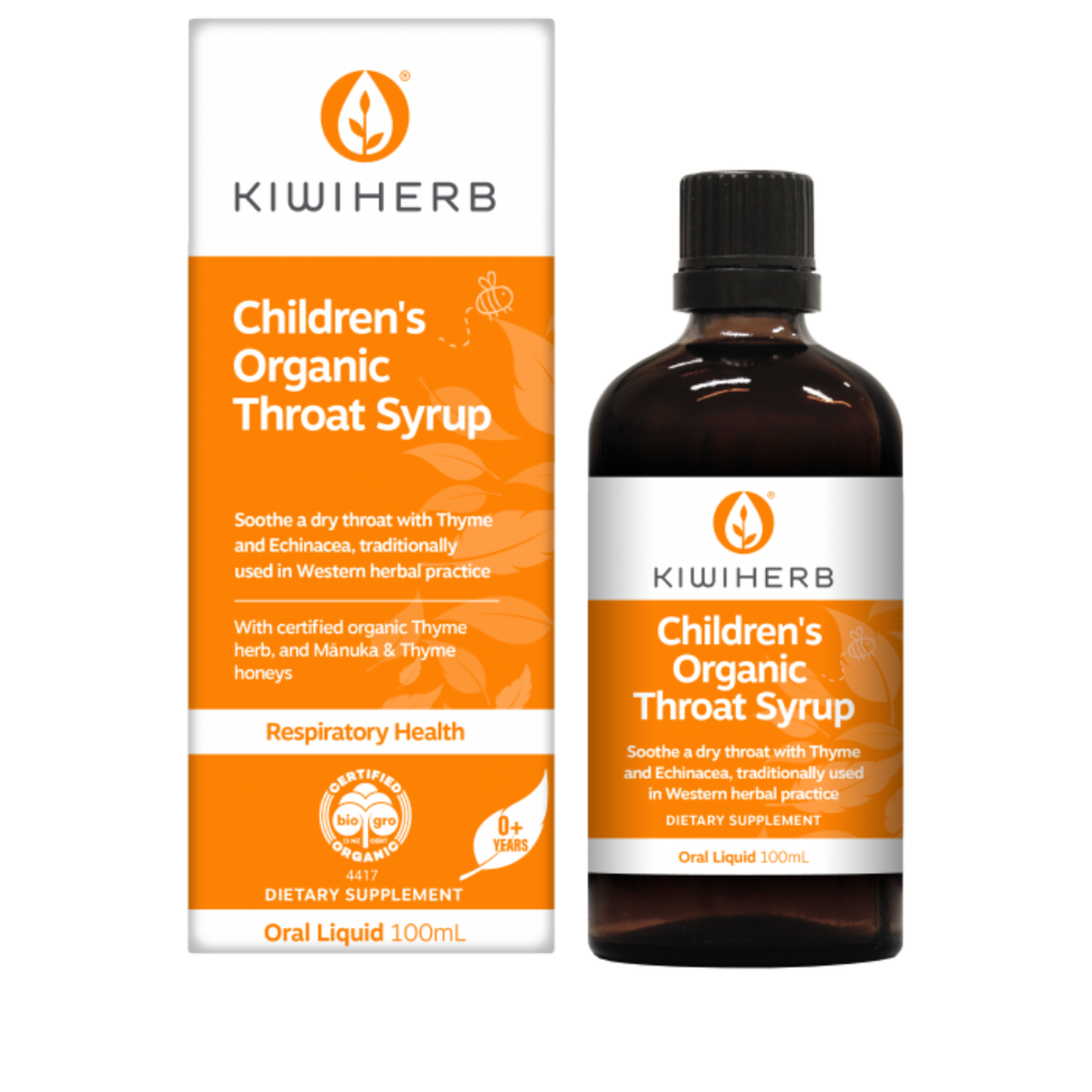 KIWIHERB CHILDREN'S THROAT SYRUP - The Herbal Dispensary Raglan