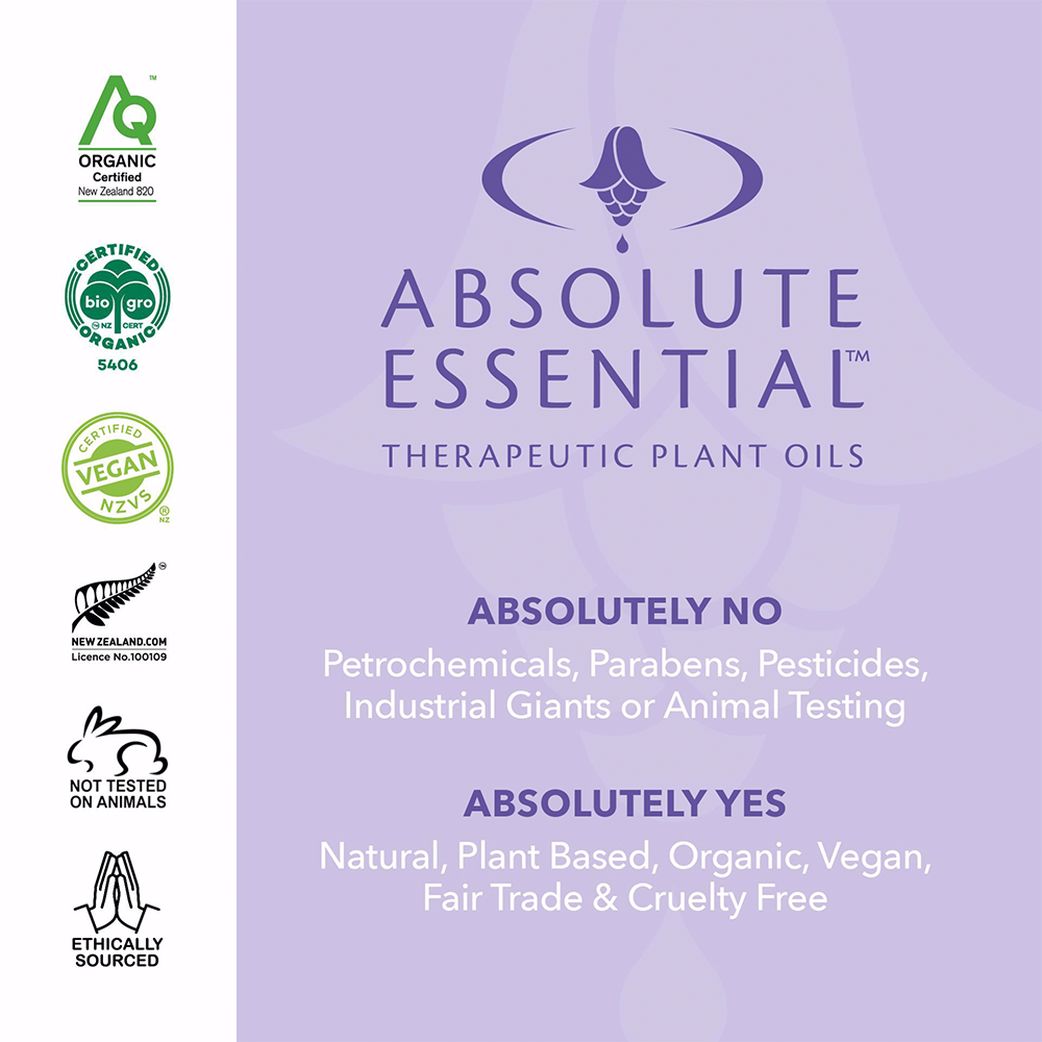 ABSOLUTE ESSENTIALS ORGANIC STRESS LESS 10ML - The Herbal Dispensary Raglan