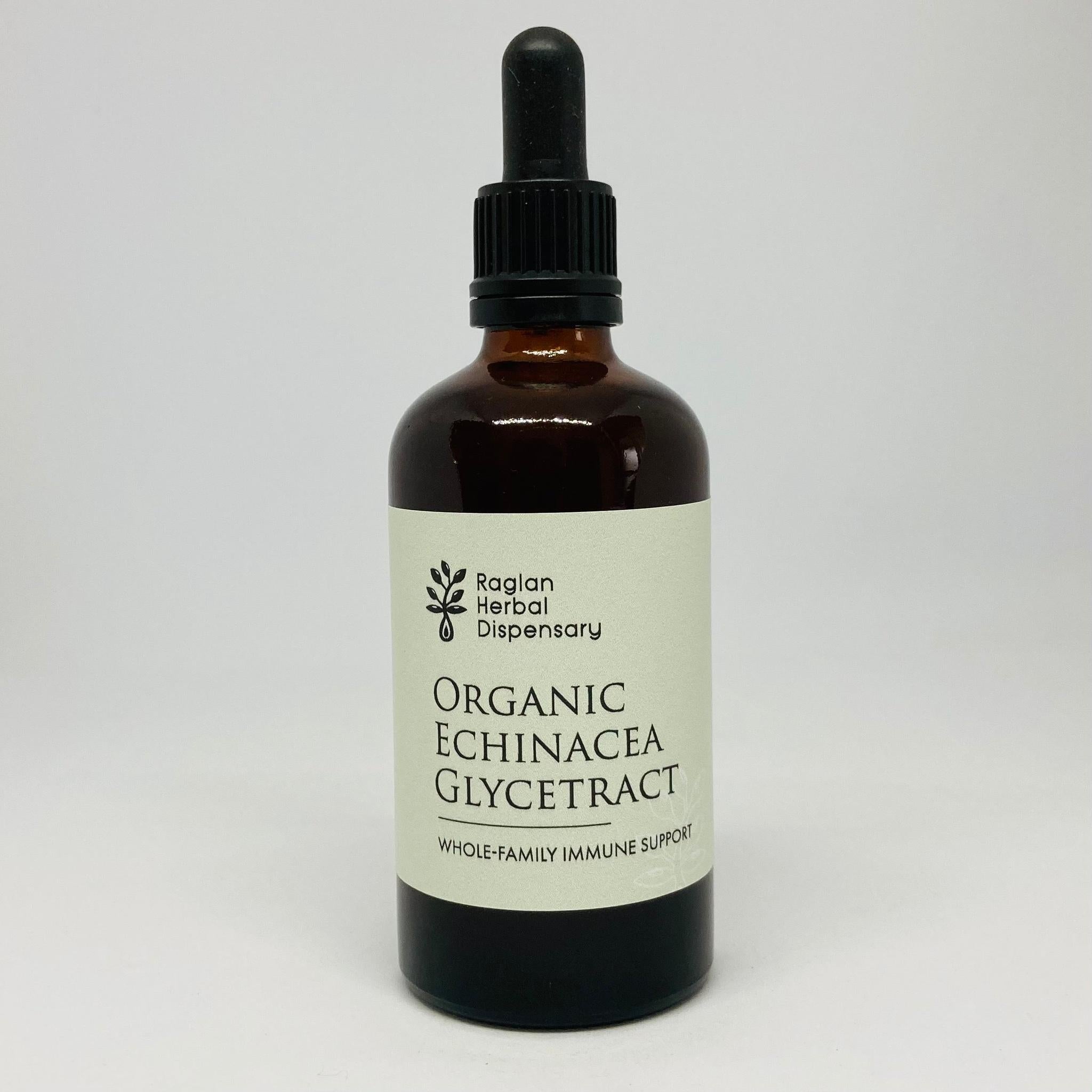 HERBAL DISPENSARY ORGANIC ECHINACEA GLYCETRACT BOTTLE - The Herbal Dispensary Raglan