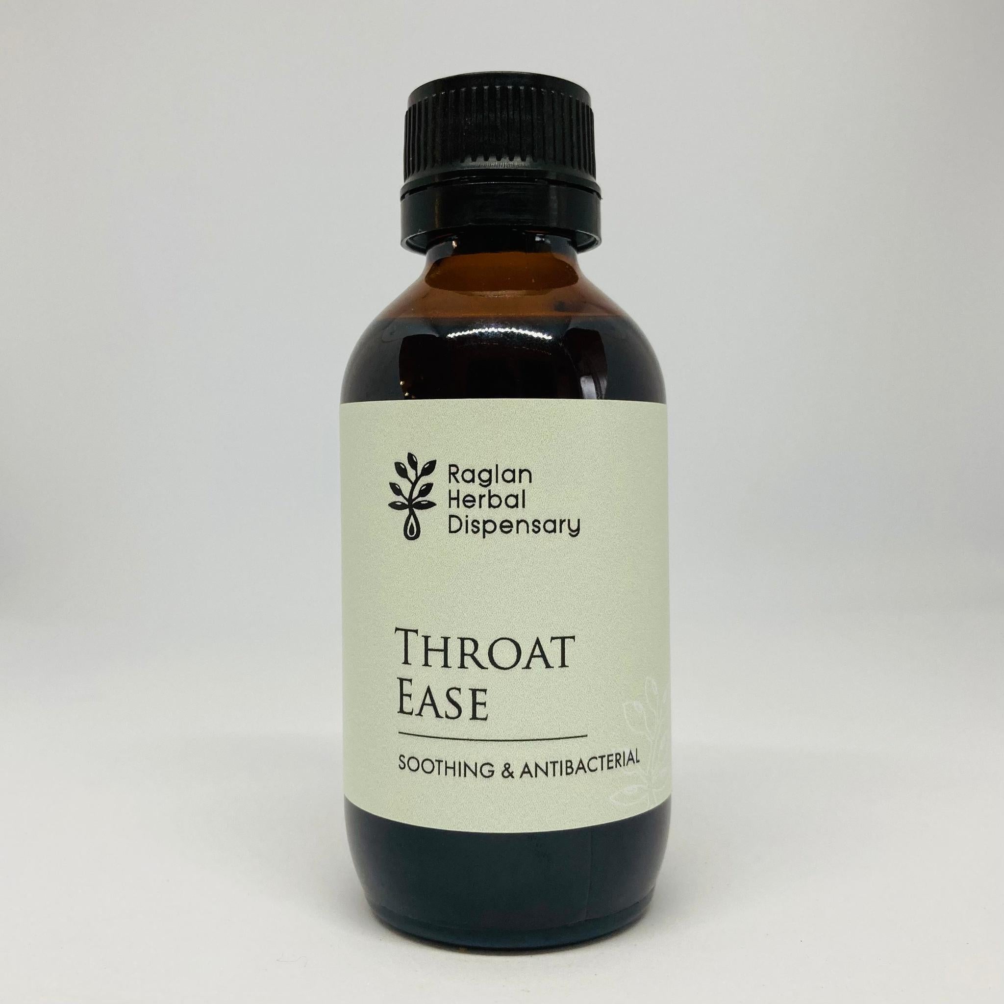HERBAL DISPENSARY THROAT EASE TONIC BOTTLE - The Herbal Dispensary Raglan