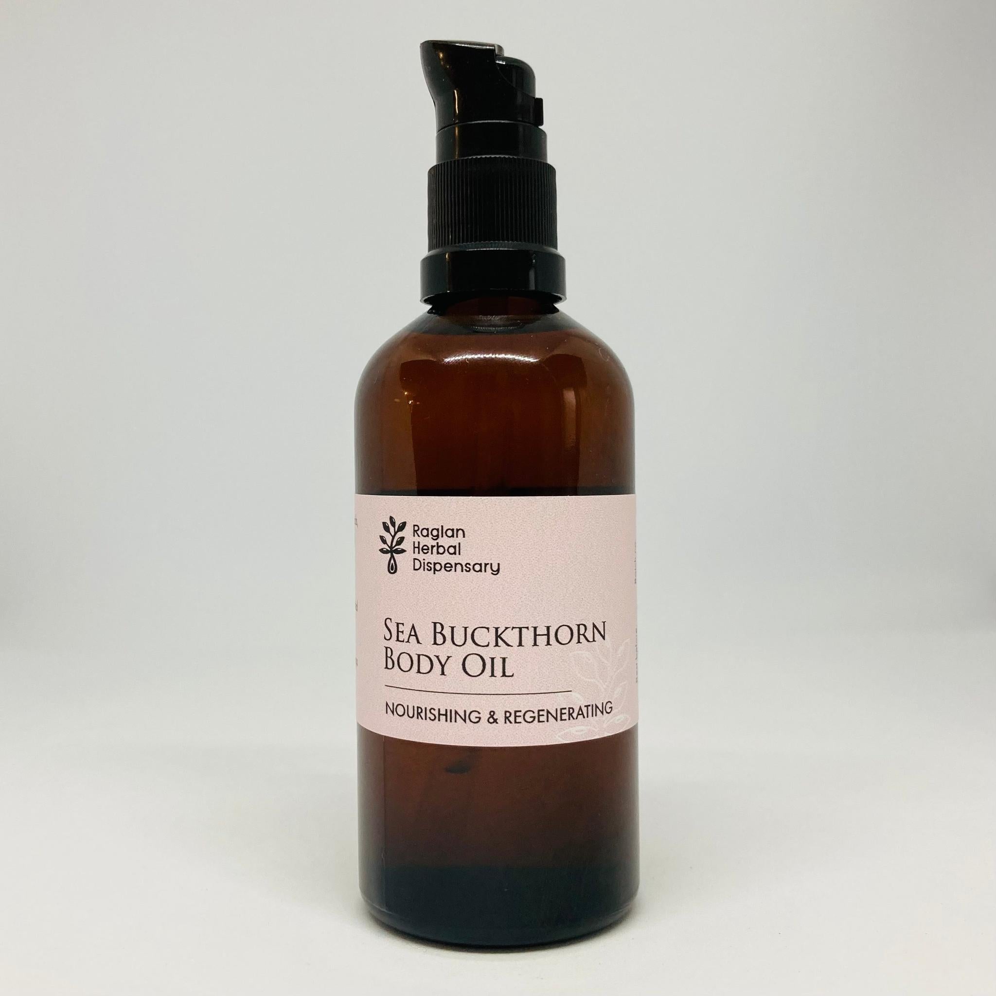 THE HERBAL DISPENSARY SEA BUCKTHORN BODY OIL 100ML - The Herbal Dispensary Raglan
