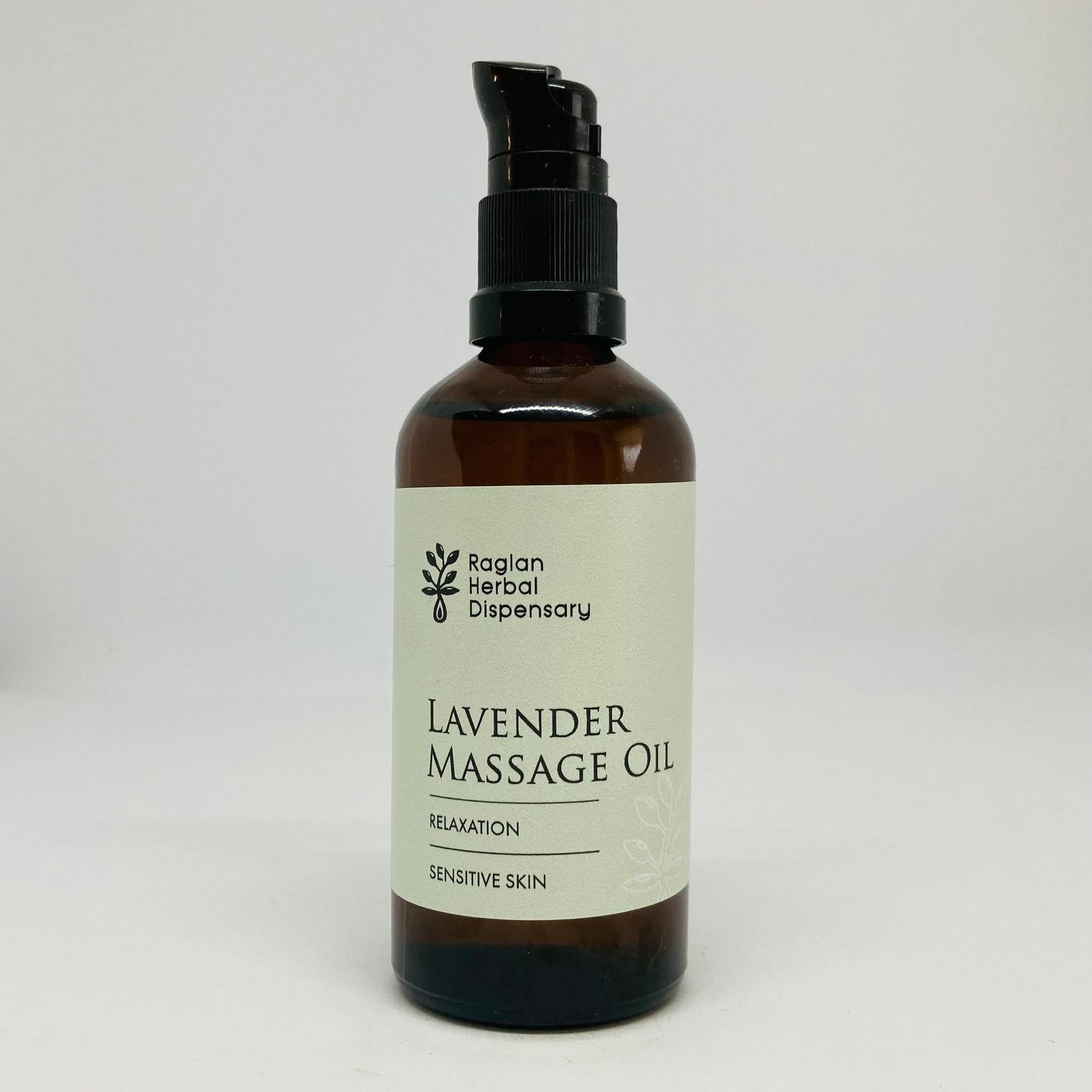 HERBAL DISPENSARY LAVENDER MASSAGE OIL 100ML - The Herbal Dispensary Raglan