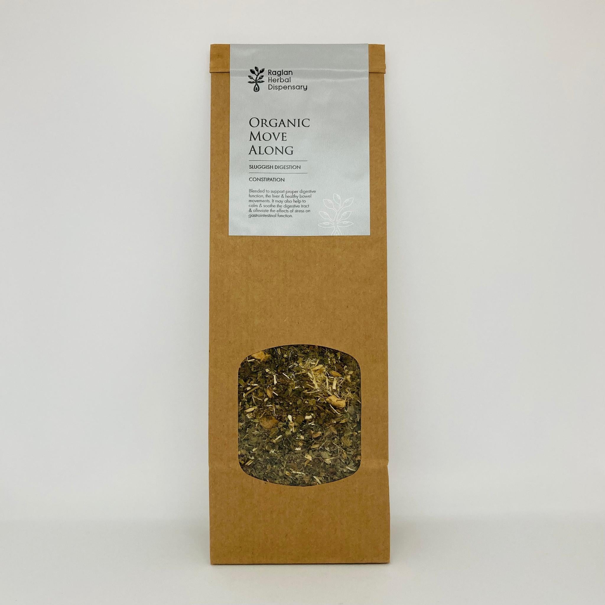ORGANIC MOVE ALONG HERBAL TEA BLEND - The Herbal Dispensary Raglan