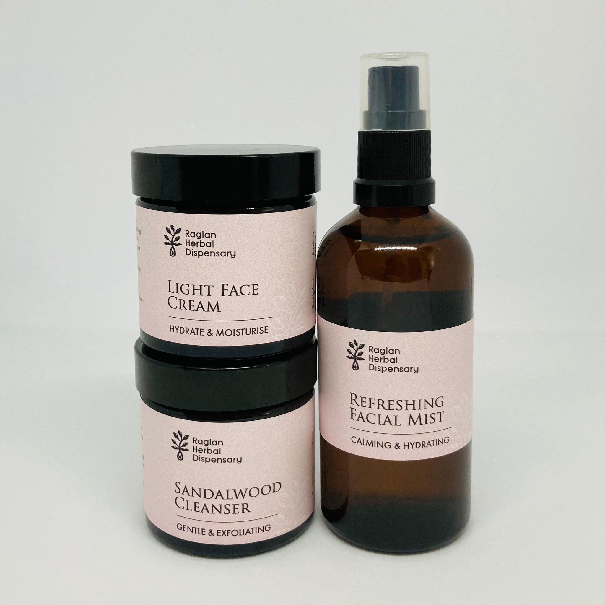 HERBAL DISPENSARY SIMPLE & SENSITIVE FACE BUNDLE - The Herbal Dispensary Raglan