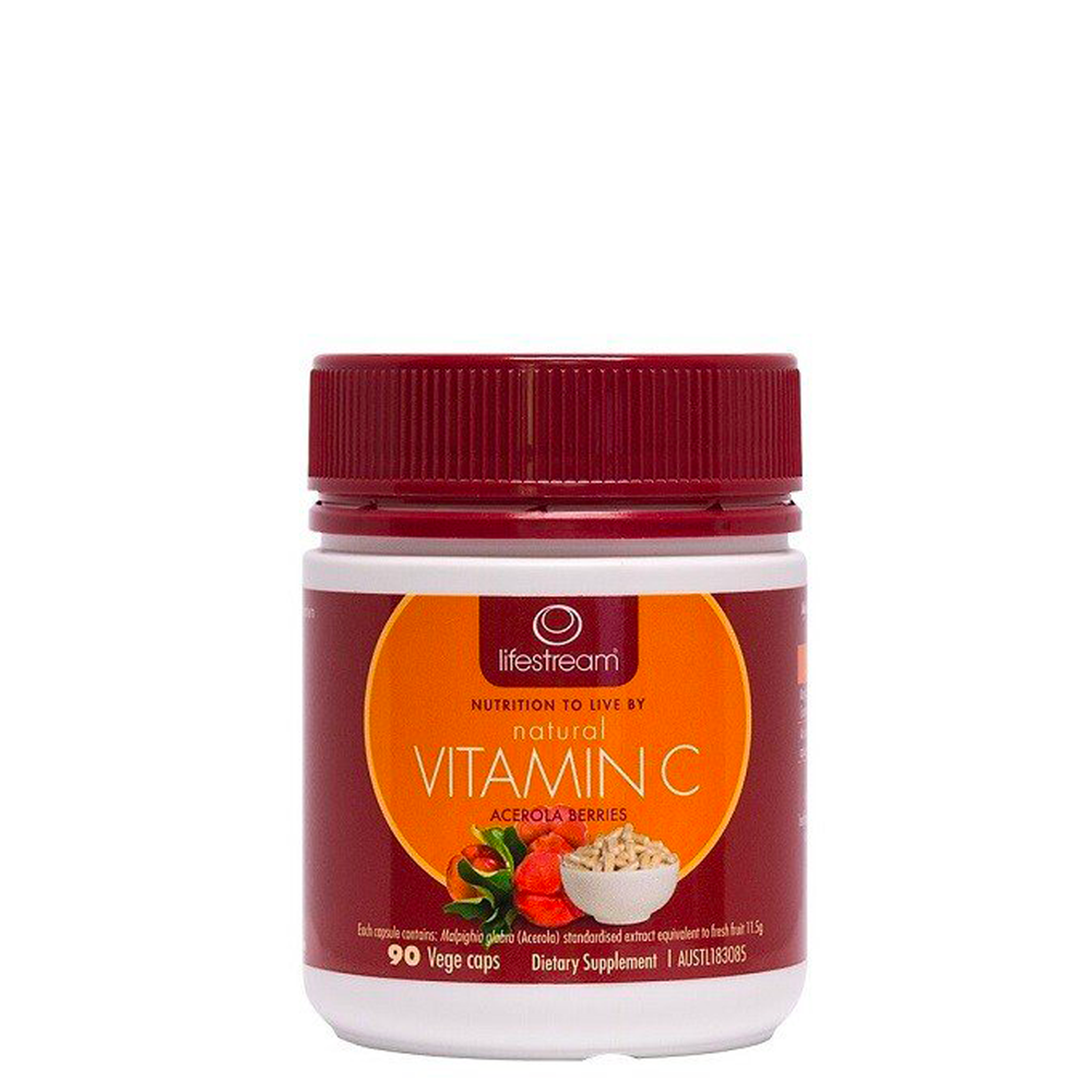 LIFESTREAM NATURAL VITAMIN C 90 CAPS - The Herbal Dispensary Raglan