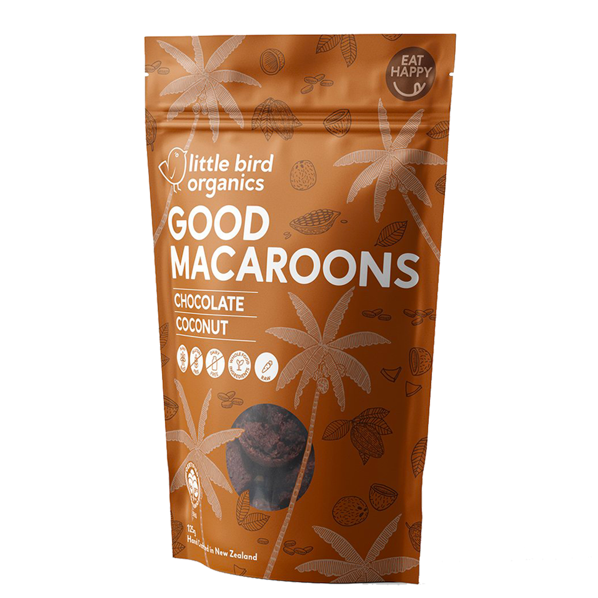 LITTLE BIRD ORGANICS GOOD MACAROONS - CHOCOLATE + COCONUT - The Herbal Dispensary Raglan