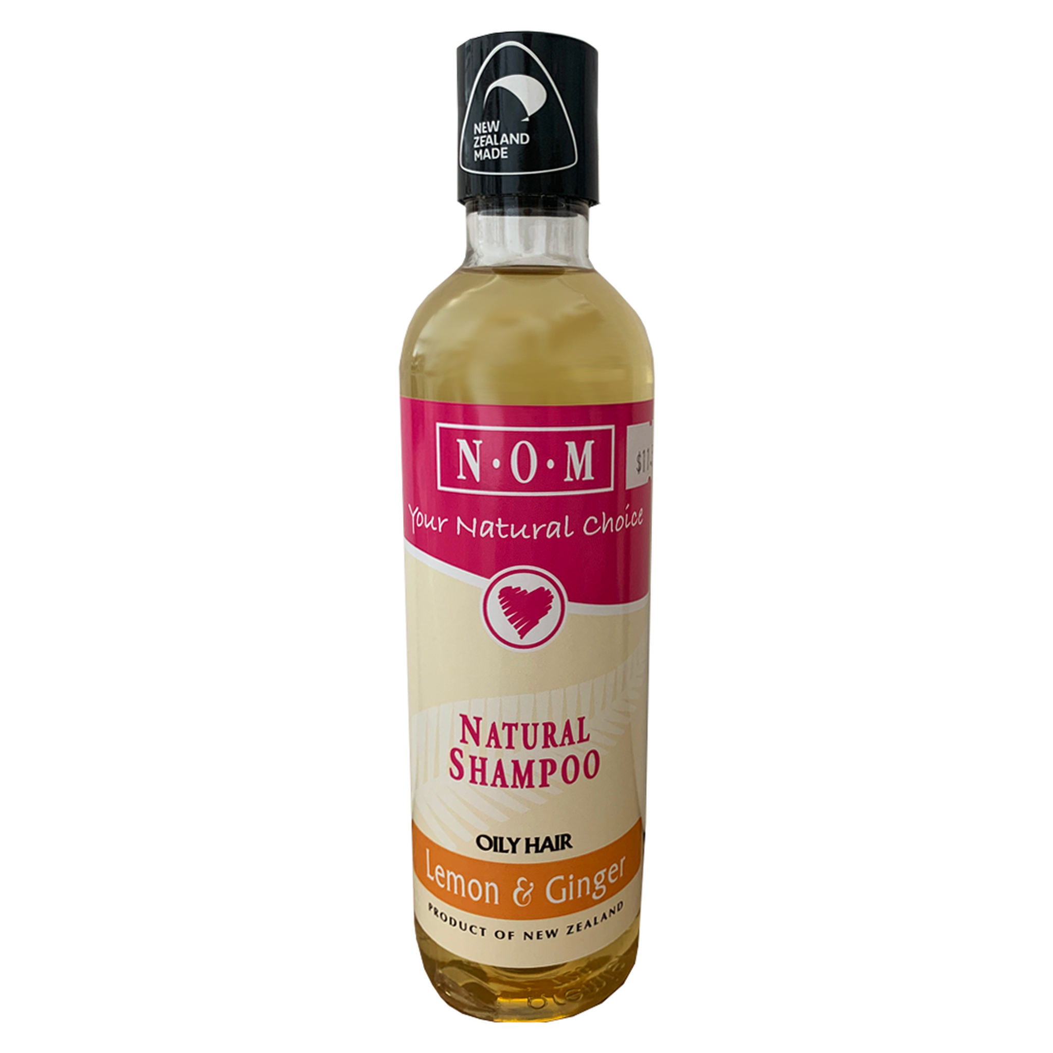 N.O.M LEMON & GINGER NATURAL SHAMPOO 250ML - The Herbal Dispensary Raglan