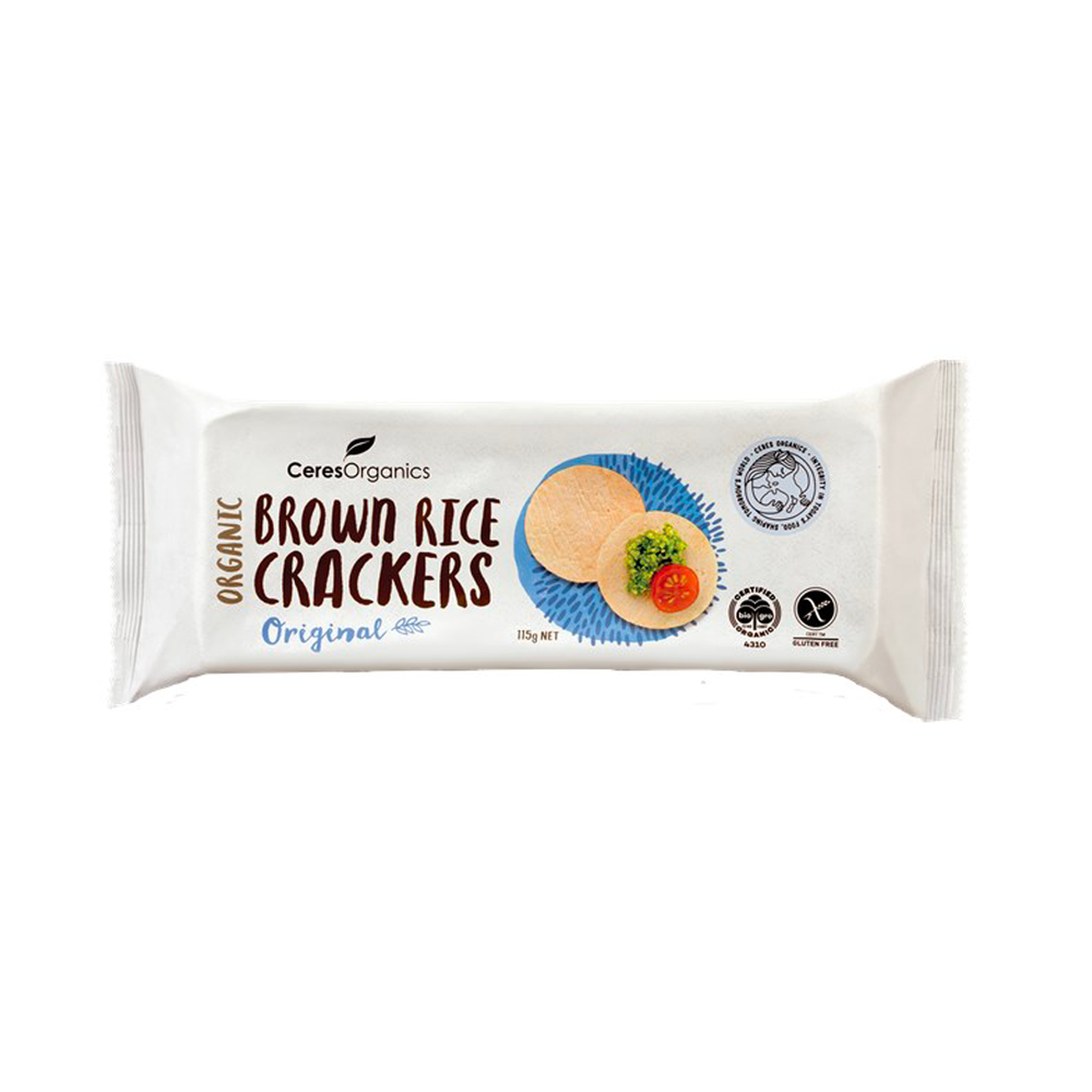 CERES ORGANICS BROWN RICE CRACKERS ORIGINAL - The Herbal Dispensary Raglan