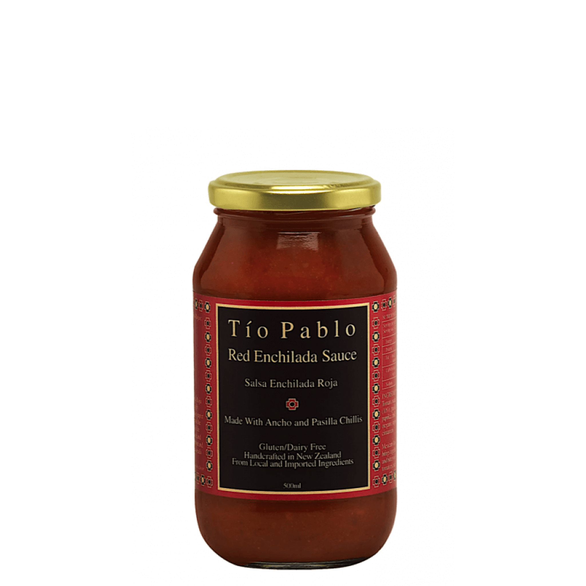 TIO PABLO RED ENCHILADA SAUCE 500ML - The Herbal Dispensary Raglan