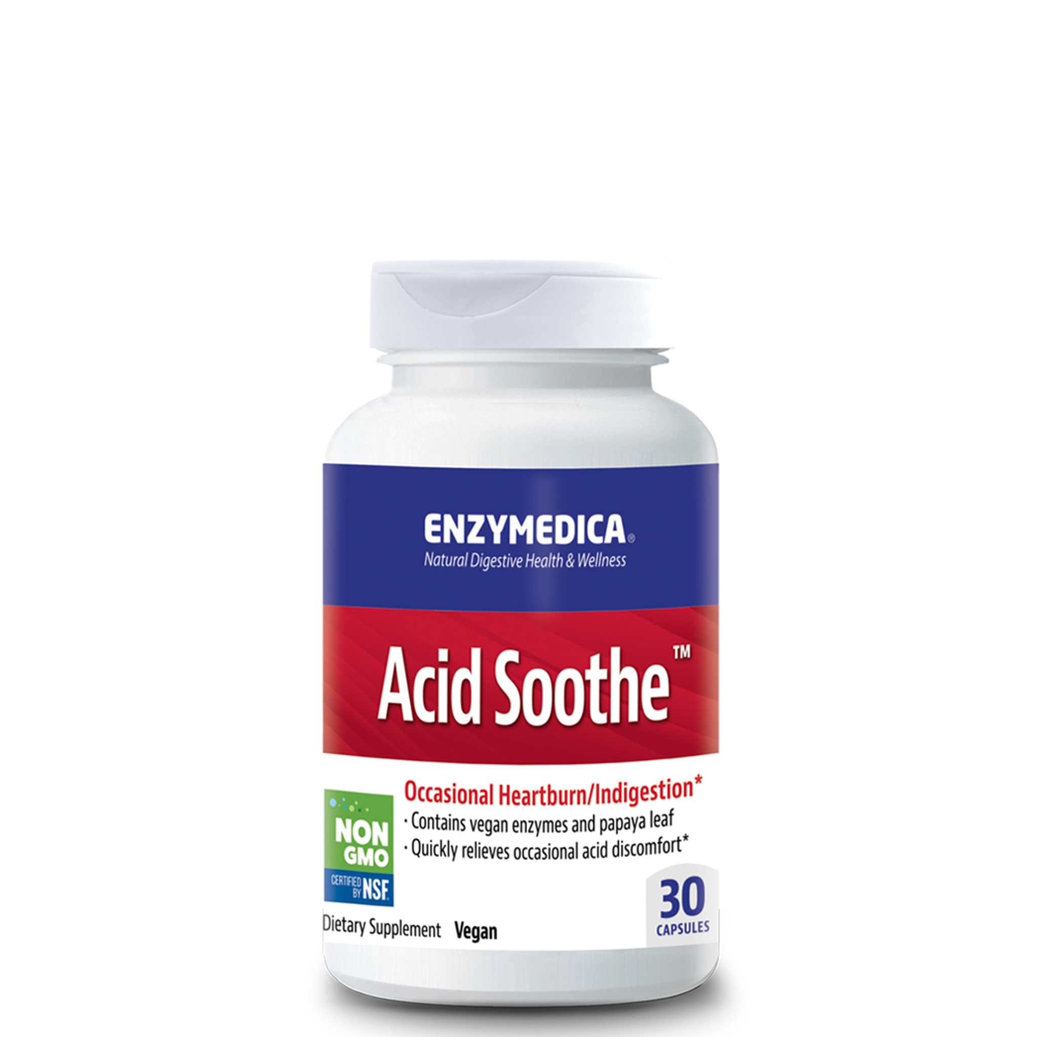 ENZYMEDICA ACID SOOTHE 30 CAPS - The Herbal Dispensary Raglan