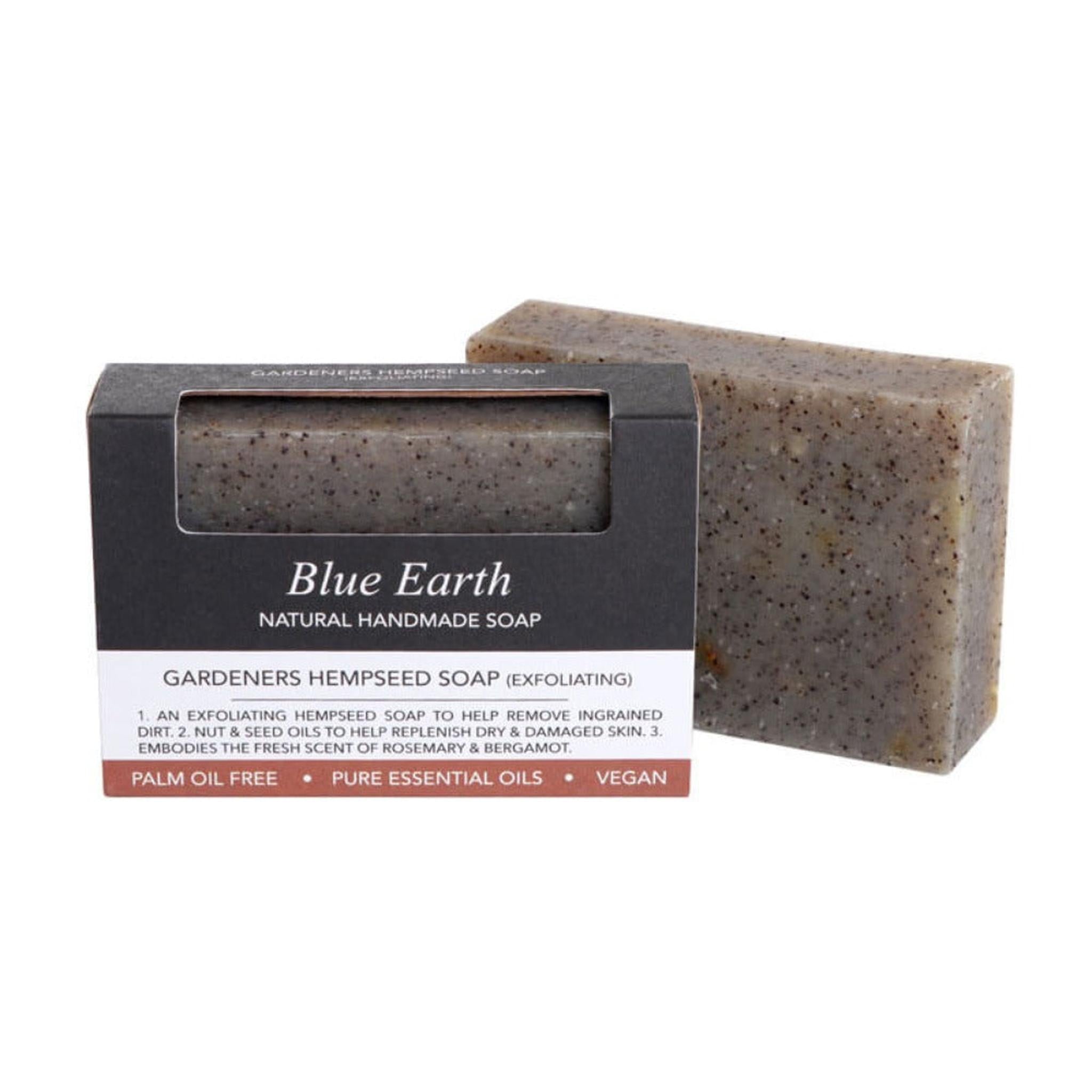 BLUE EARTH GARDENERS HEMPSEED EXFOLIATING SOAP - The Herbal Dispensary Raglan
