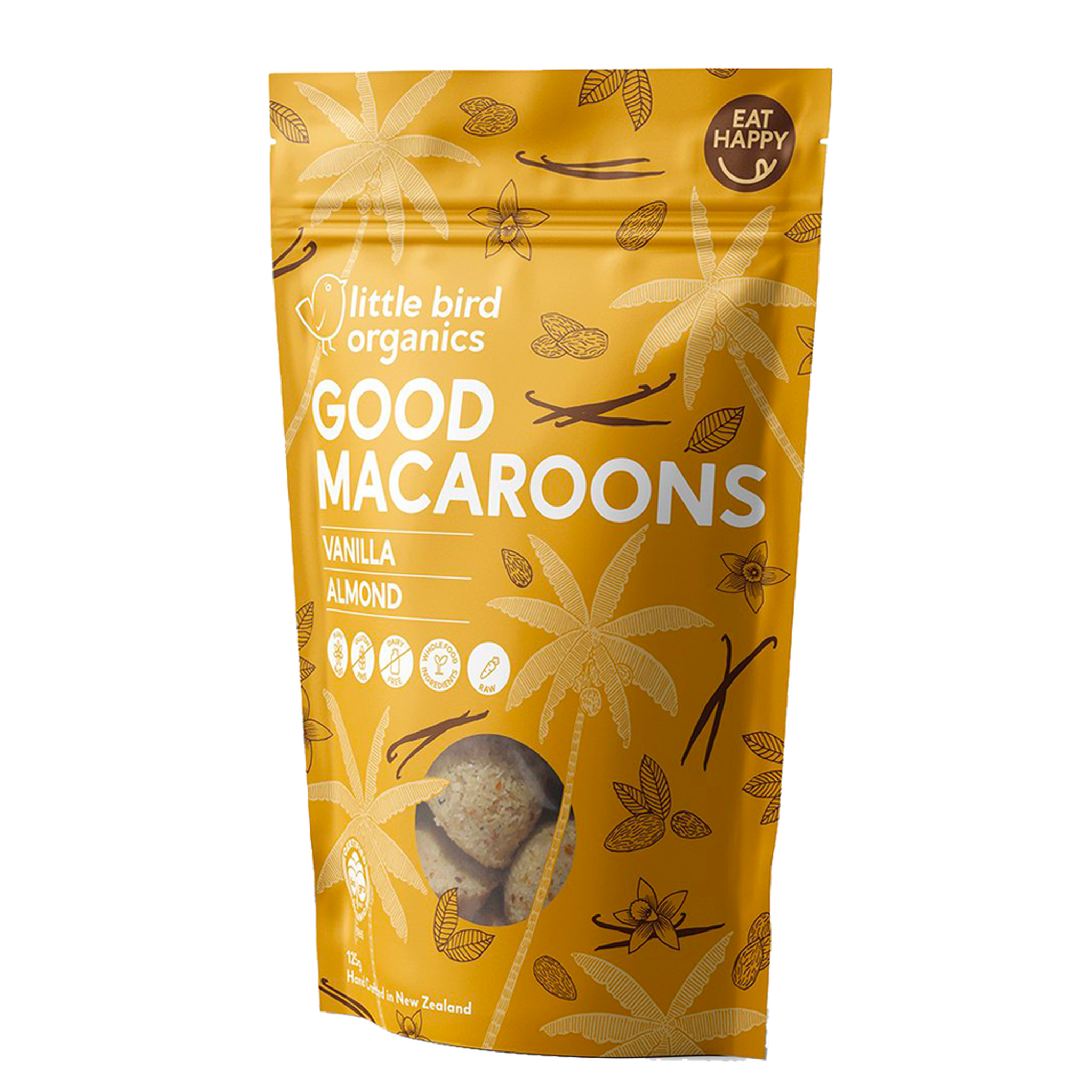 LITTLE BIRD ORGANICS GOOD MACAROONS - VANILLA + ALMOND - The Herbal Dispensary Raglan