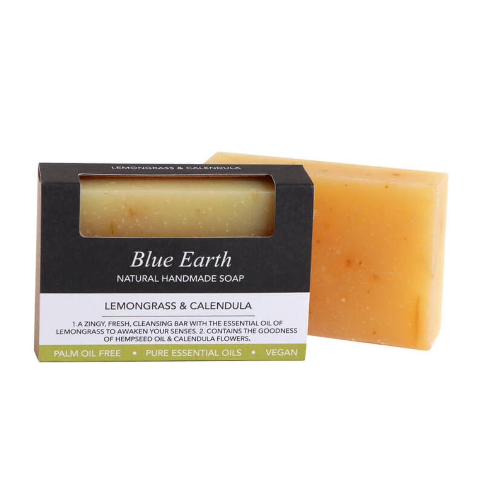 BLUE EARTH LEMONGRASS & CALENDULA SOAP - The Herbal Dispensary Raglan