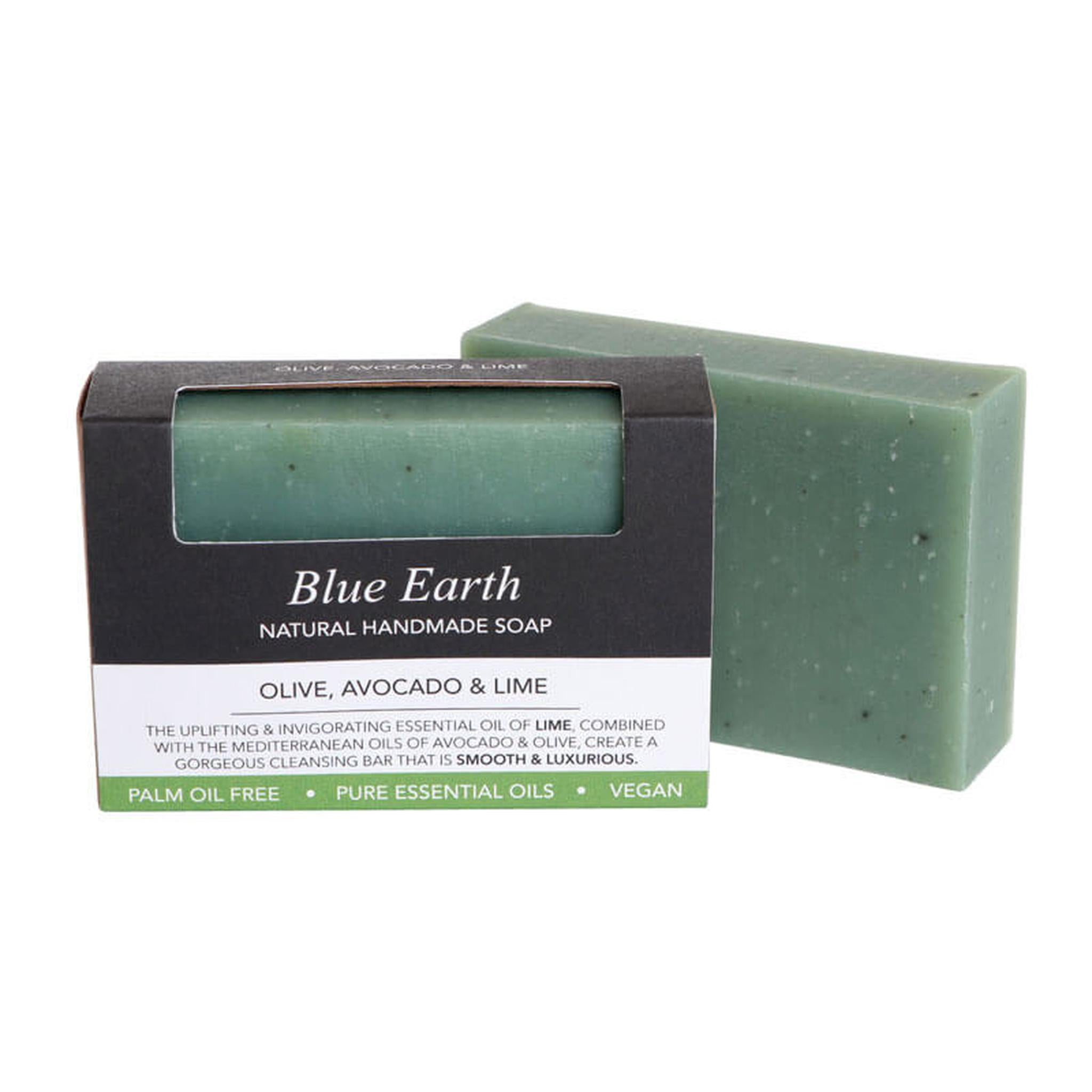 BLUE EARTH OLIVE, AVOCADO & LIME SOAP - The Herbal Dispensary Raglan