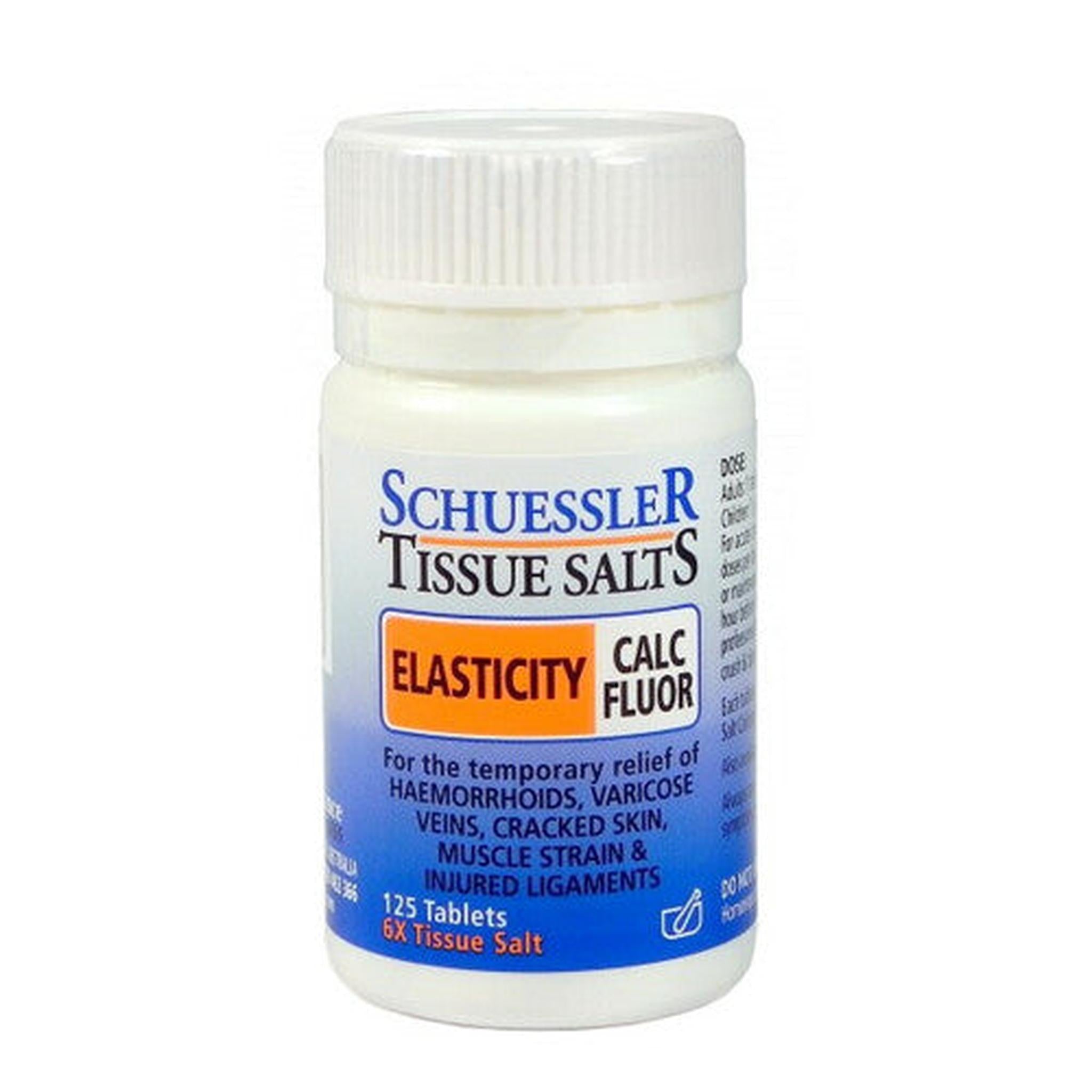 Elasticity Calc Flour Tissue Salt 125 Tabs - The Herbal Dispensary Raglan