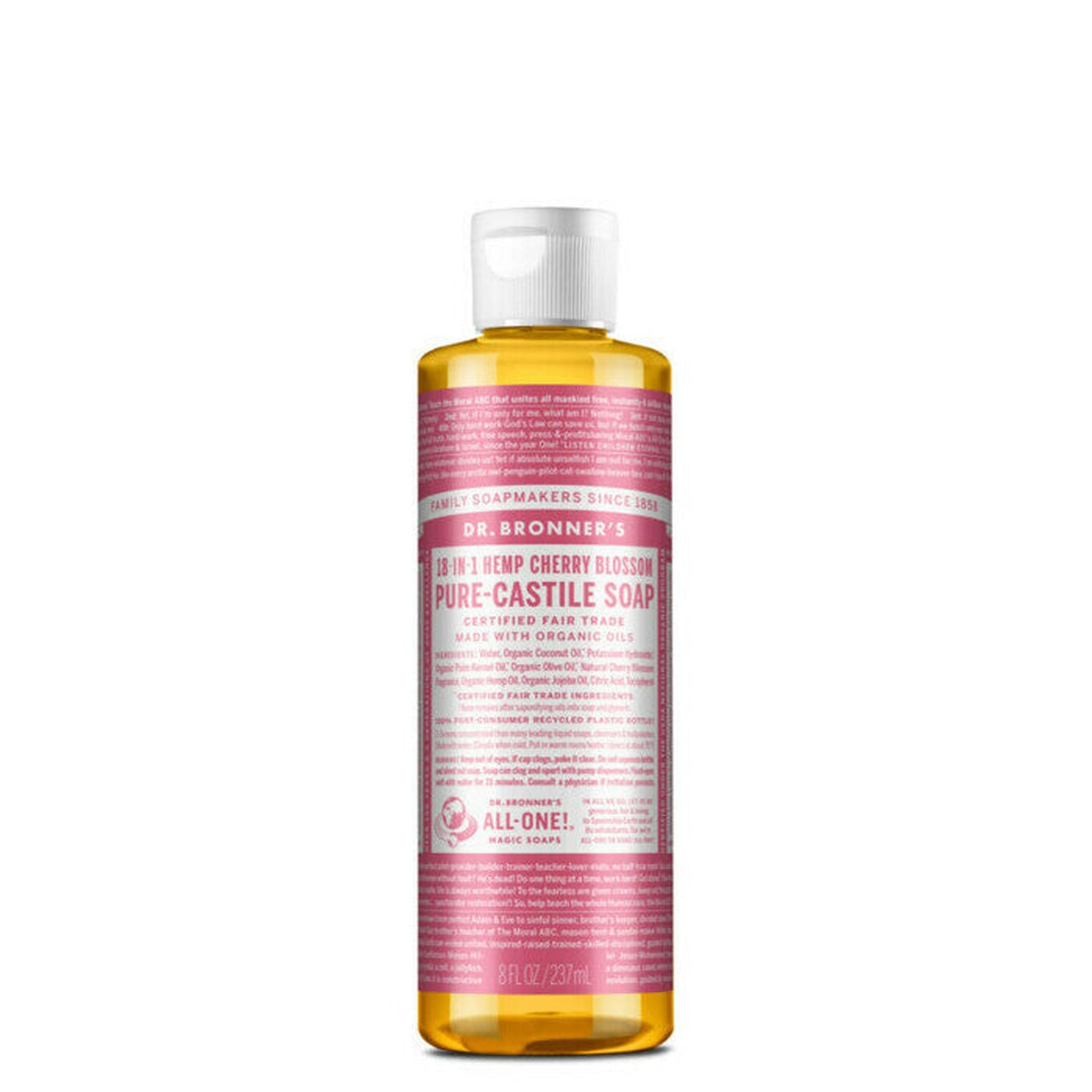 DR BRONNERS 18-IN-1 HEMP CHERRY BLOSSOM LIQUID SOAP - The Herbal Dispensary Raglan