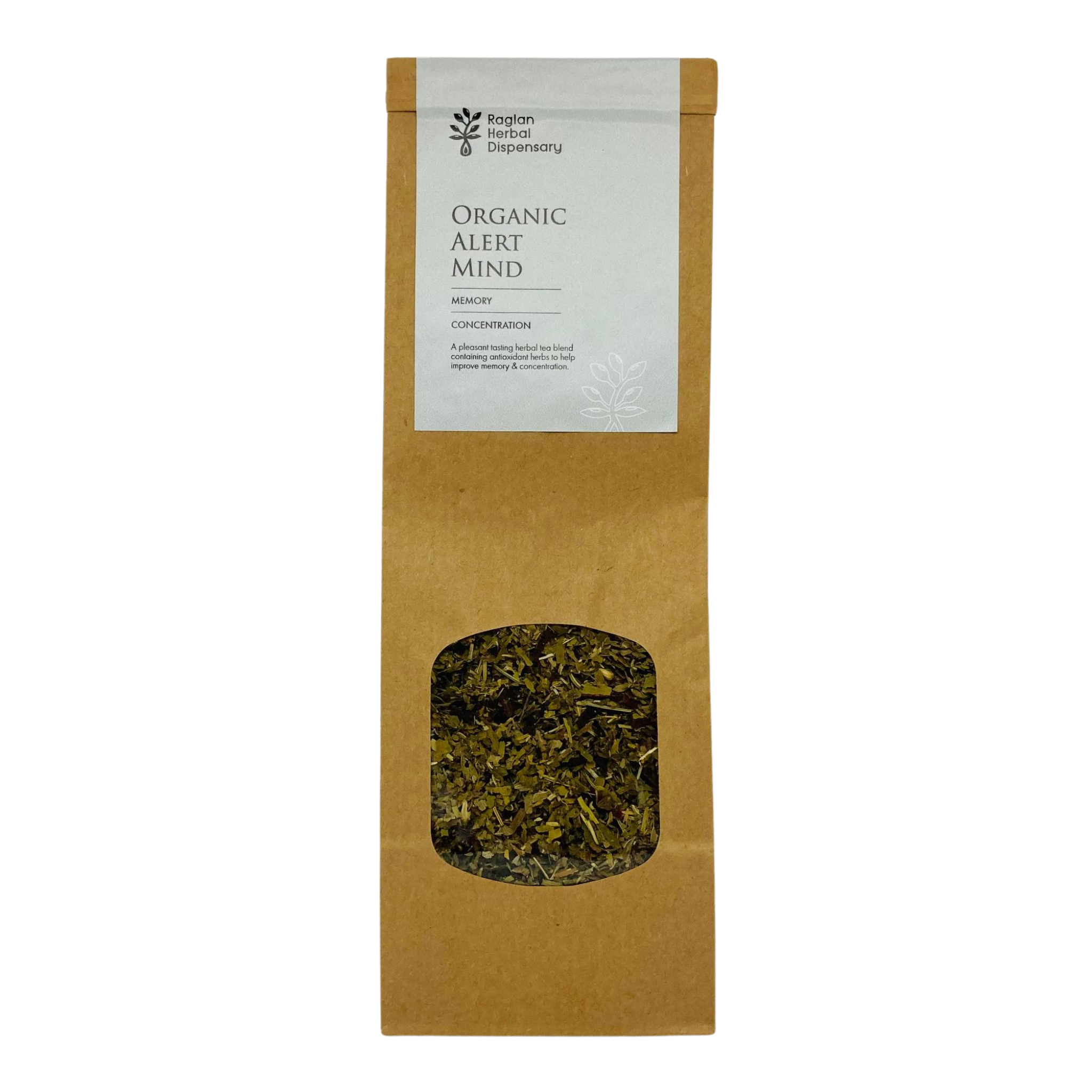 Organic Alert Mind Herbal Tea Blend for Focus and Cognitive Support