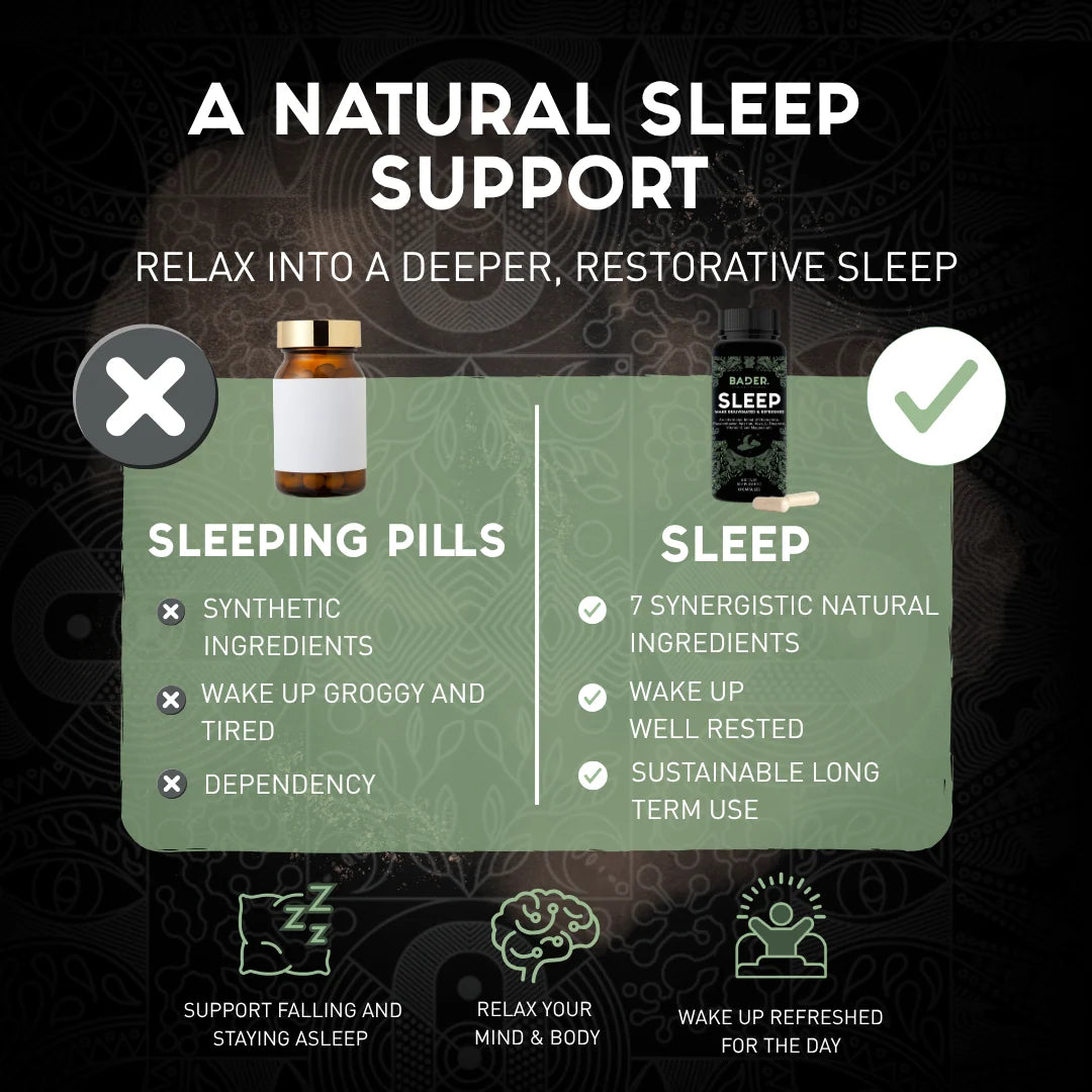 Bader Sleep Capsules | Natural Sleep & Relaxation Support - The Herbal Dispensary Raglan