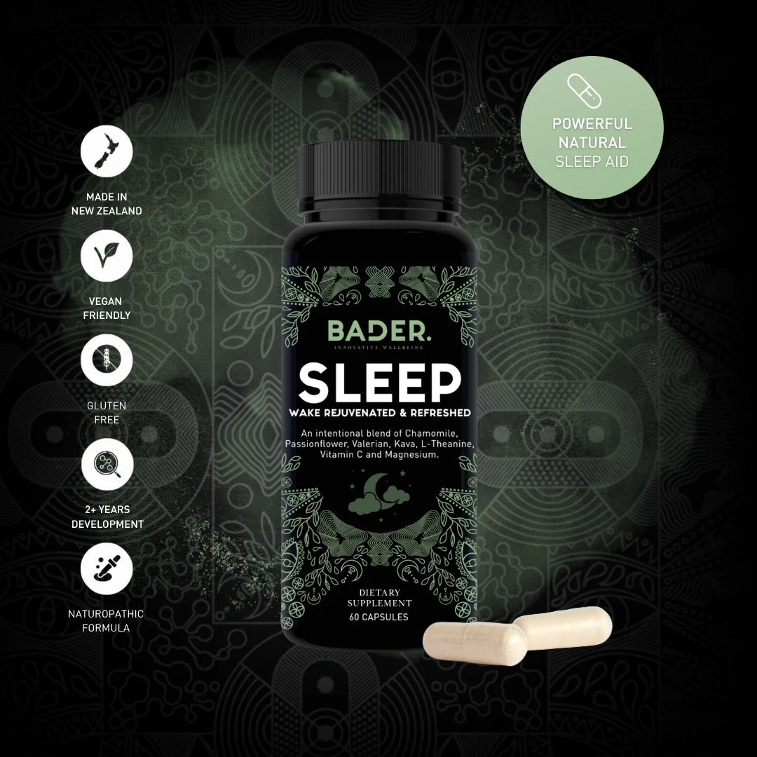 Bader Sleep Capsules | Natural Sleep & Relaxation Support - The Herbal Dispensary Raglan