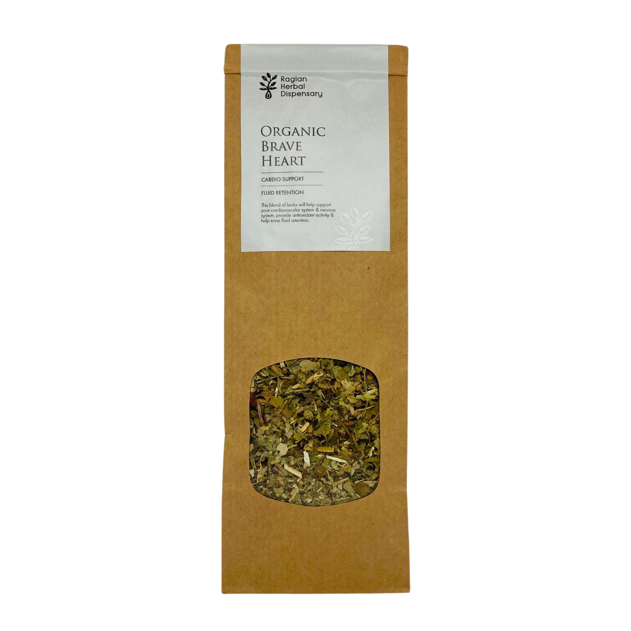 Organic Brave Heart Tea Blend for Cardiovascular and Nervous System Support