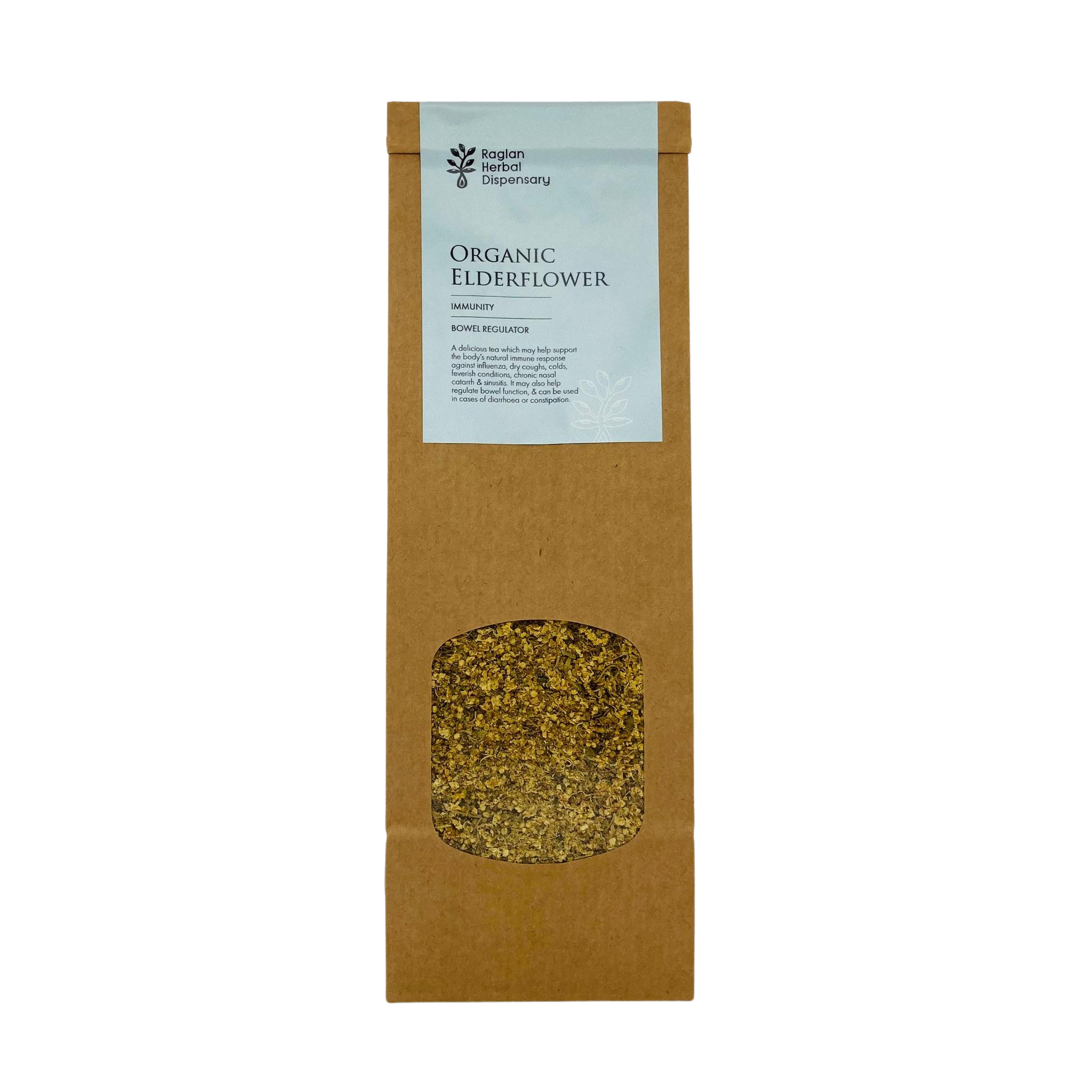 Organic Elderflower Herbal Tea for Immunity and Bowel Support