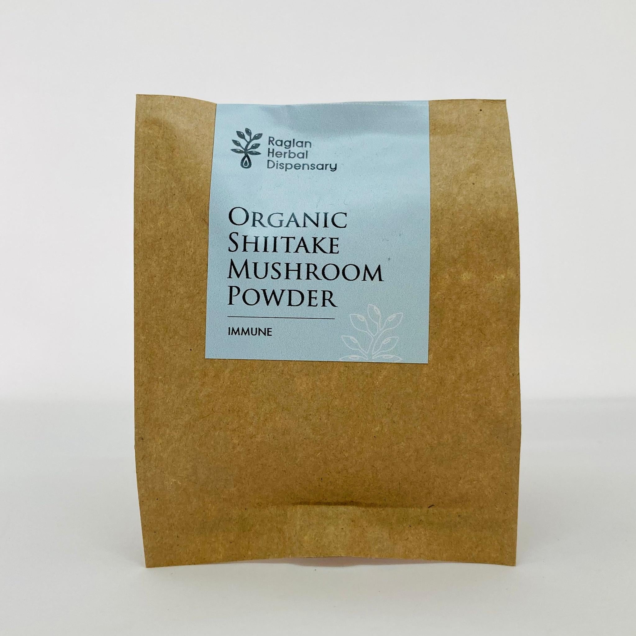 ORGANIC SHIITAKE MUSHROOM POWDER 40G - The Herbal Dispensary Raglan