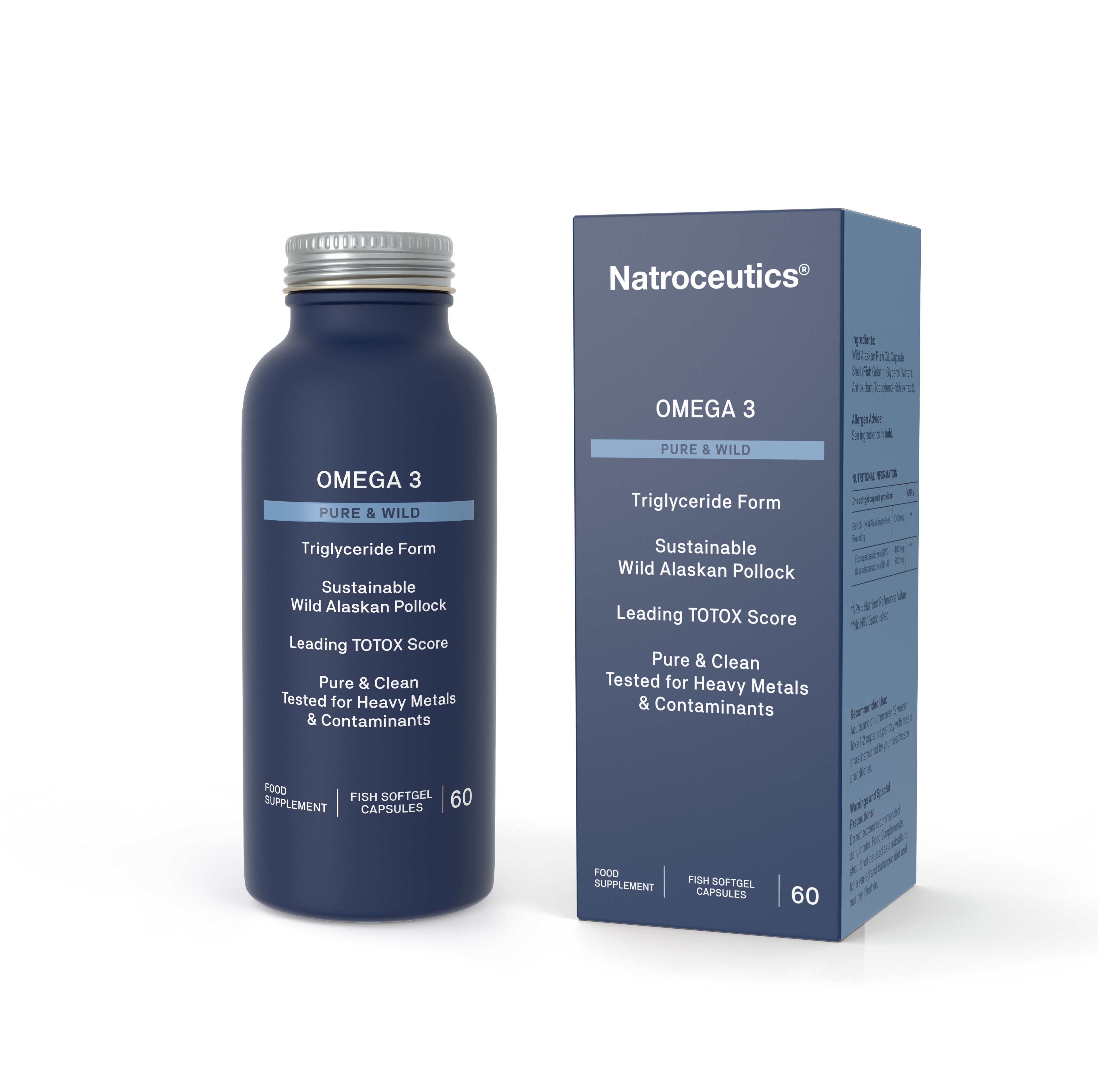 Omega 3 Pure & Wild Triglyceride  Form | Natroceutics