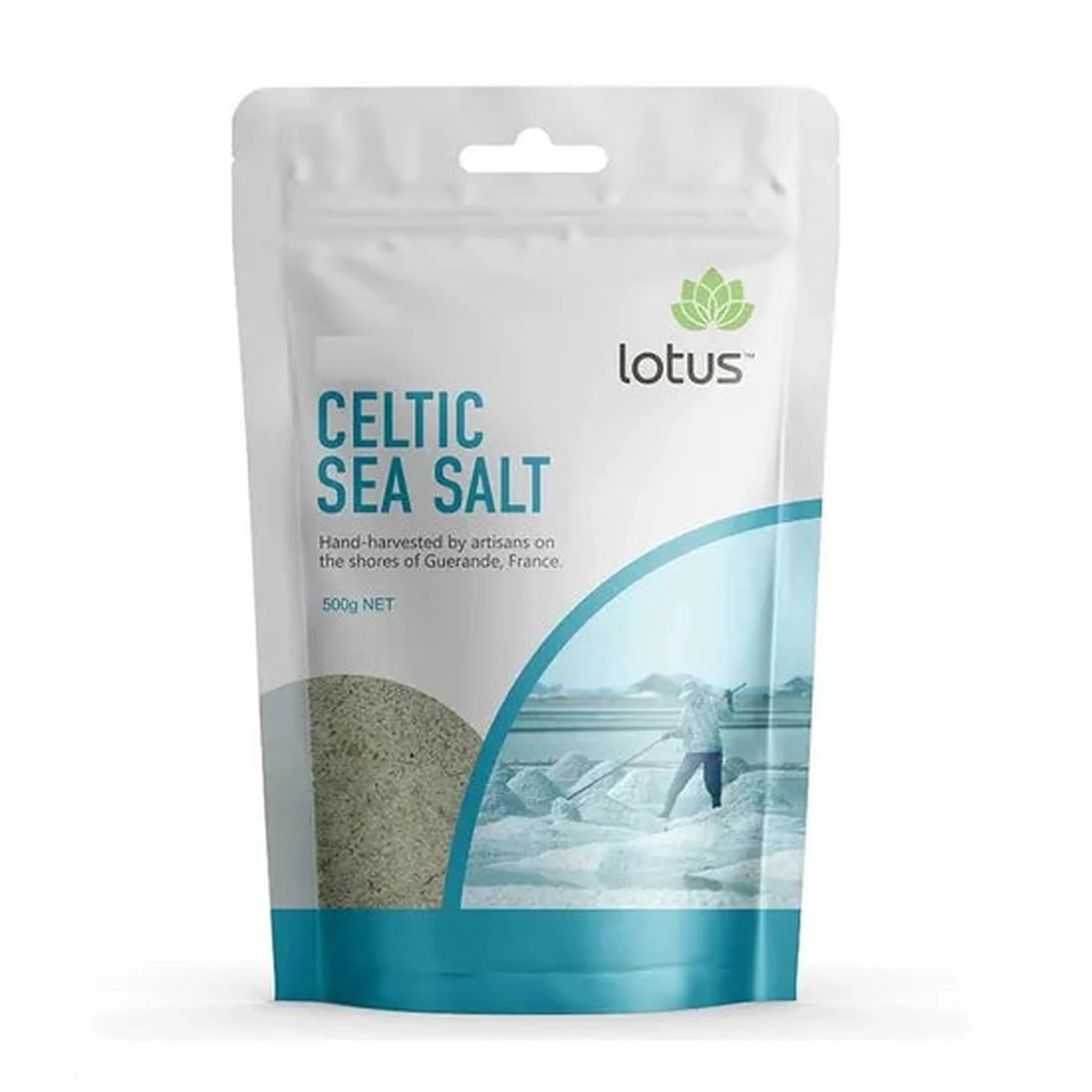 LOTUS CELTIC FINE SEA SALT 500G - The Herbal Dispensary Raglan