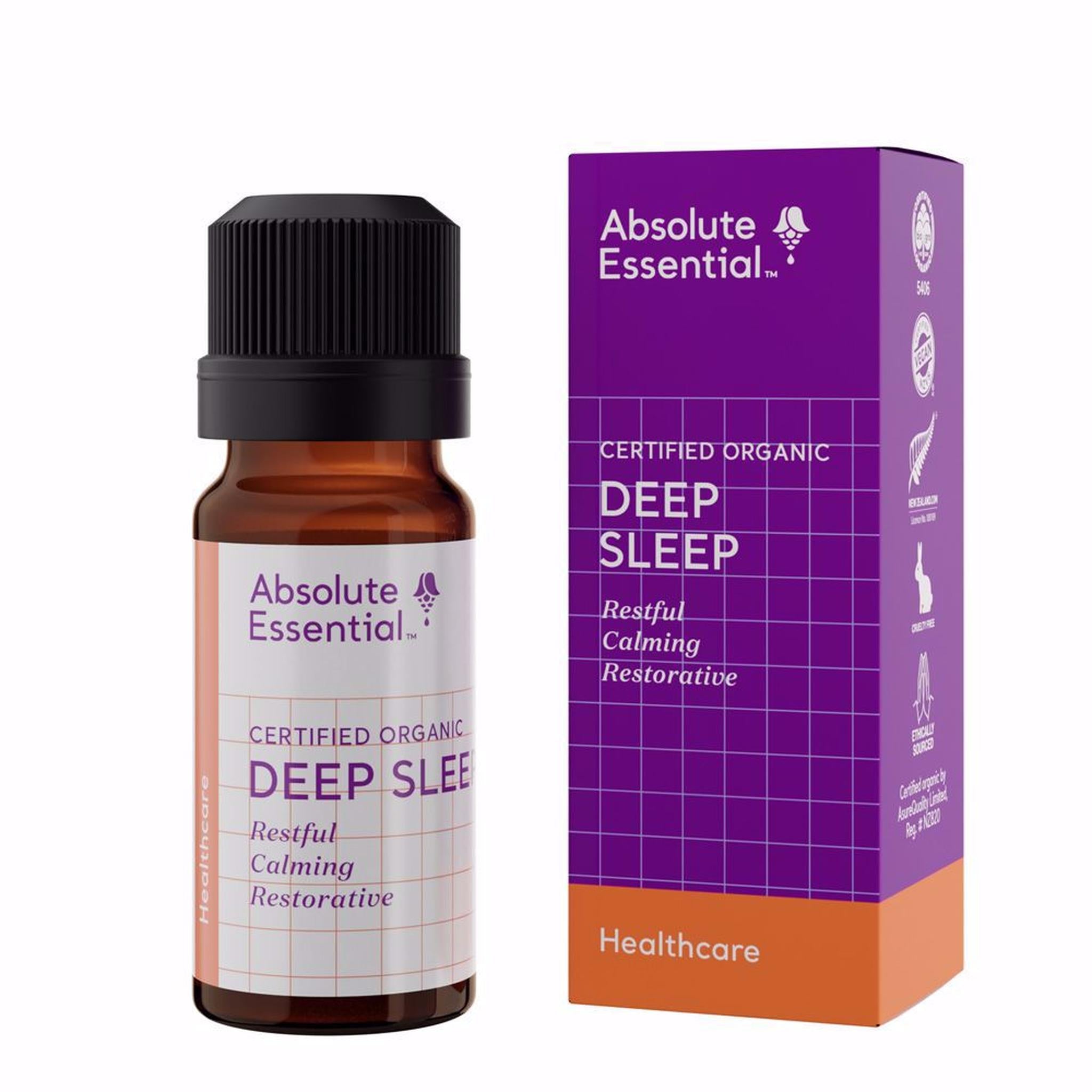ABSOLUTE ESSENTIAL ORGANIC DEEP SLEEP 10ML - The Herbal Dispensary Raglan