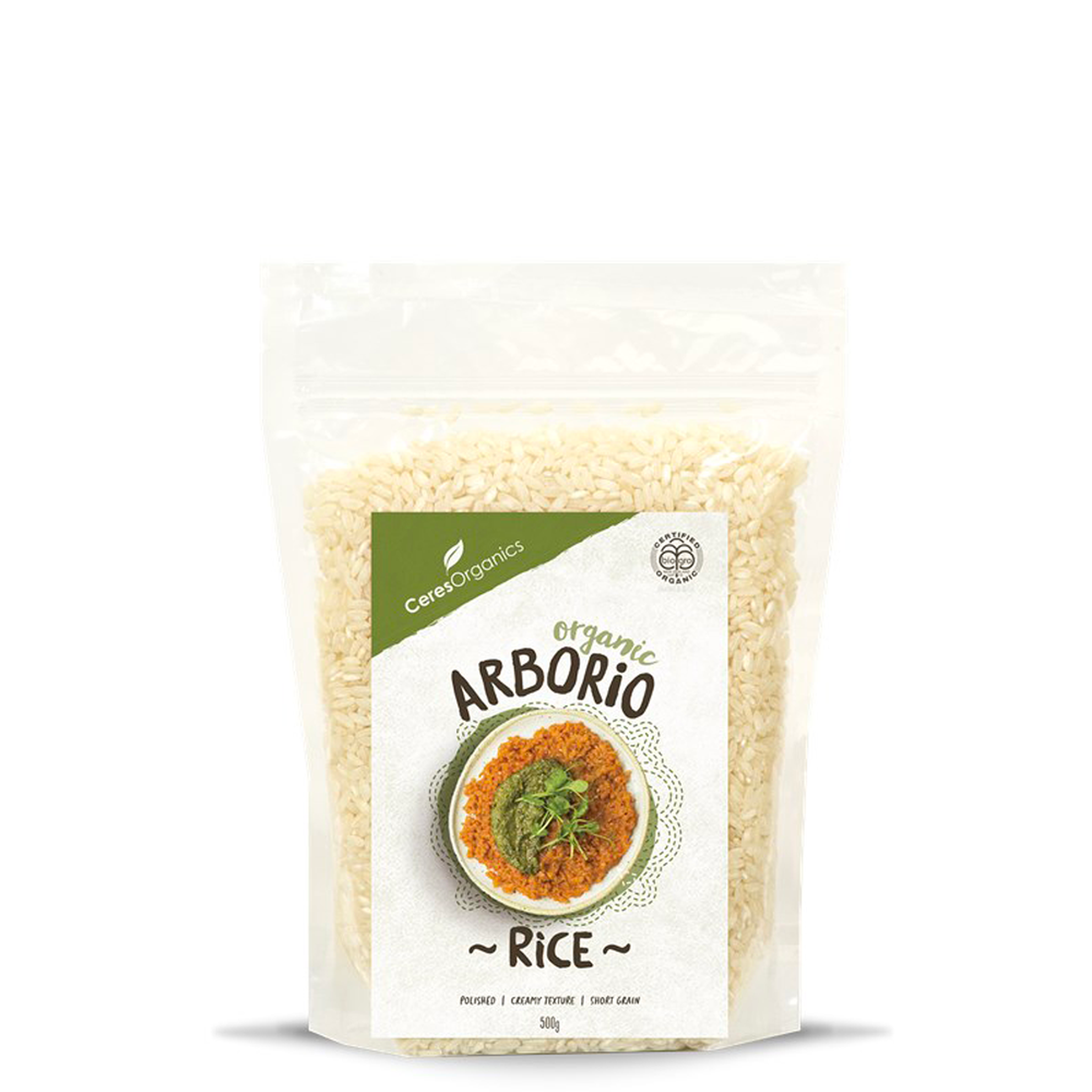 CERES ORGANICS ARBORIO ORGANIC RICE 500G - The Herbal Dispensary Raglan
