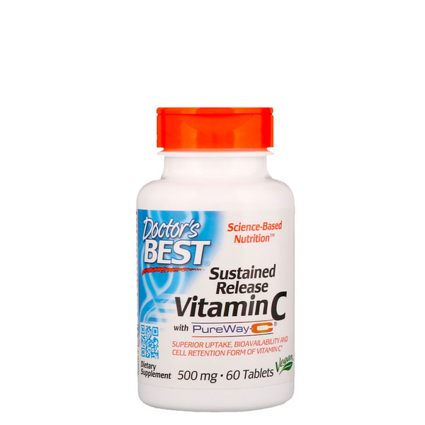DOCTOR'S BEST SUSTAINED RELEASE VITAMIN C 60 TABS