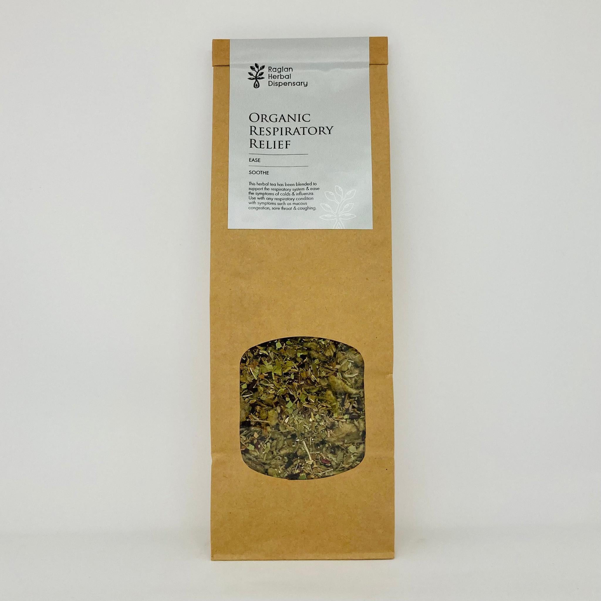 ORGANIC RESPIRATORY RELIEF HERBAL TEA BLEND - The Herbal Dispensary Raglan