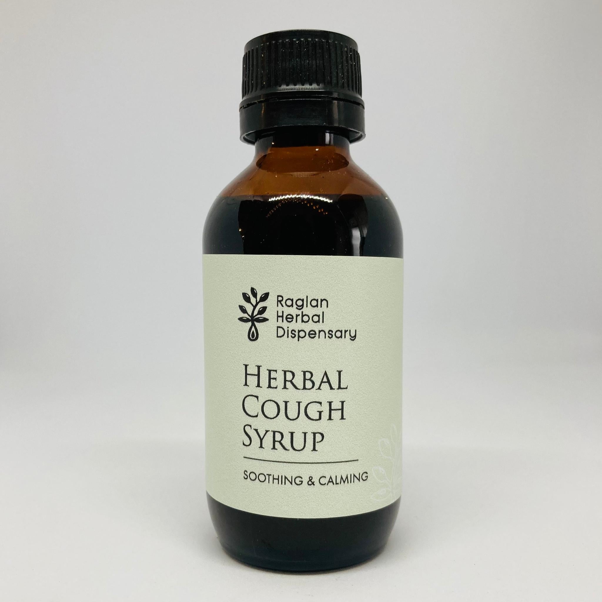 HERBAL DISPENSARY COUGH SYRUP TONIC BOTTLE - The Herbal Dispensary Raglan