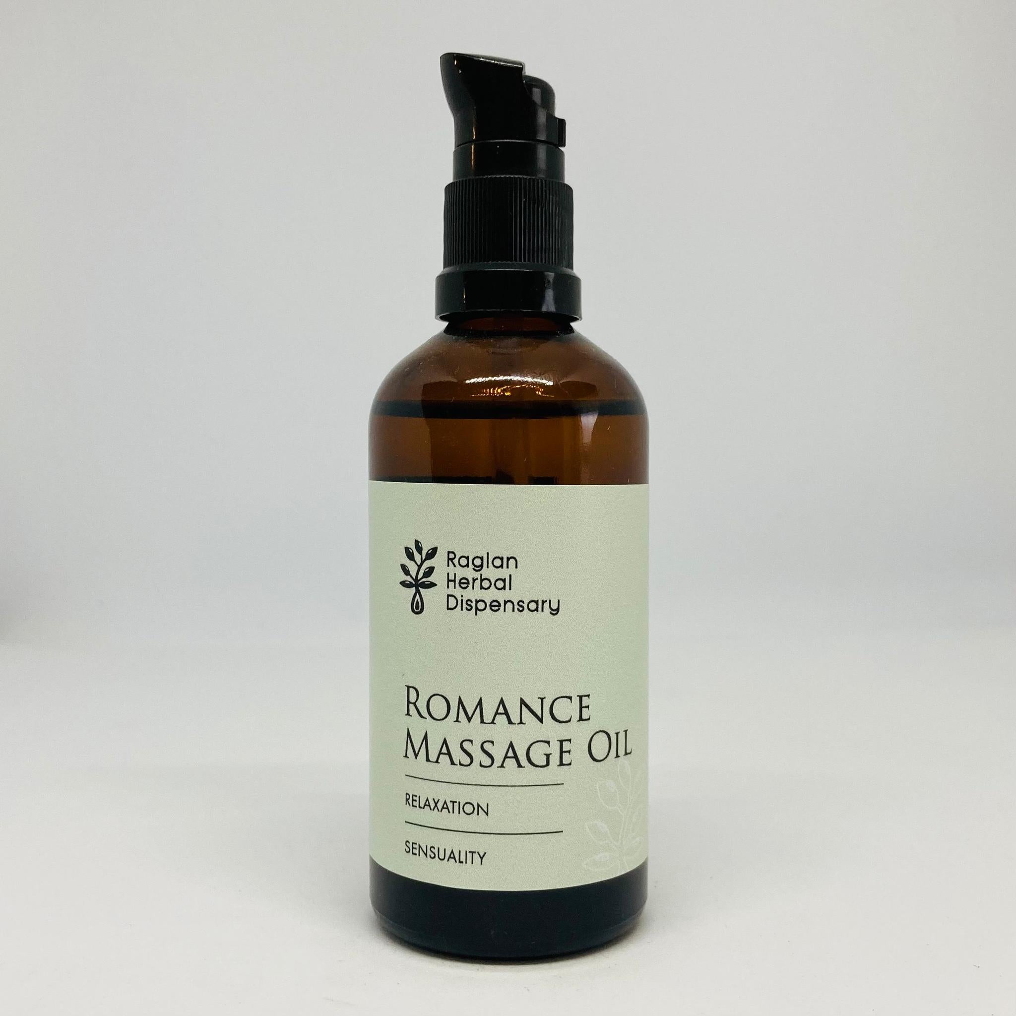 HERBAL DISPENSARY ROMANCE MASSAGE OIL 100ML - The Herbal Dispensary Raglan