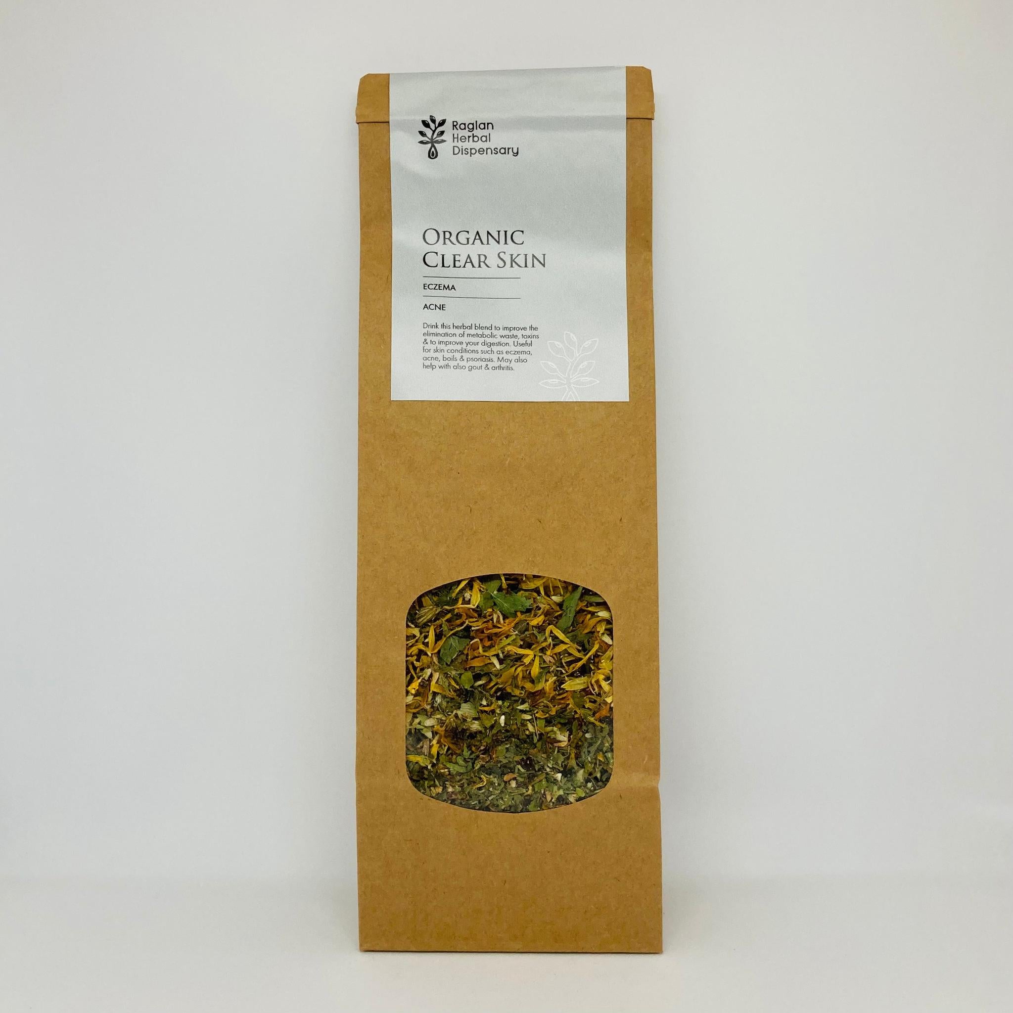 ORGANIC CLEAR SKIN HERBAL TEA BLEND - The Herbal Dispensary Raglan