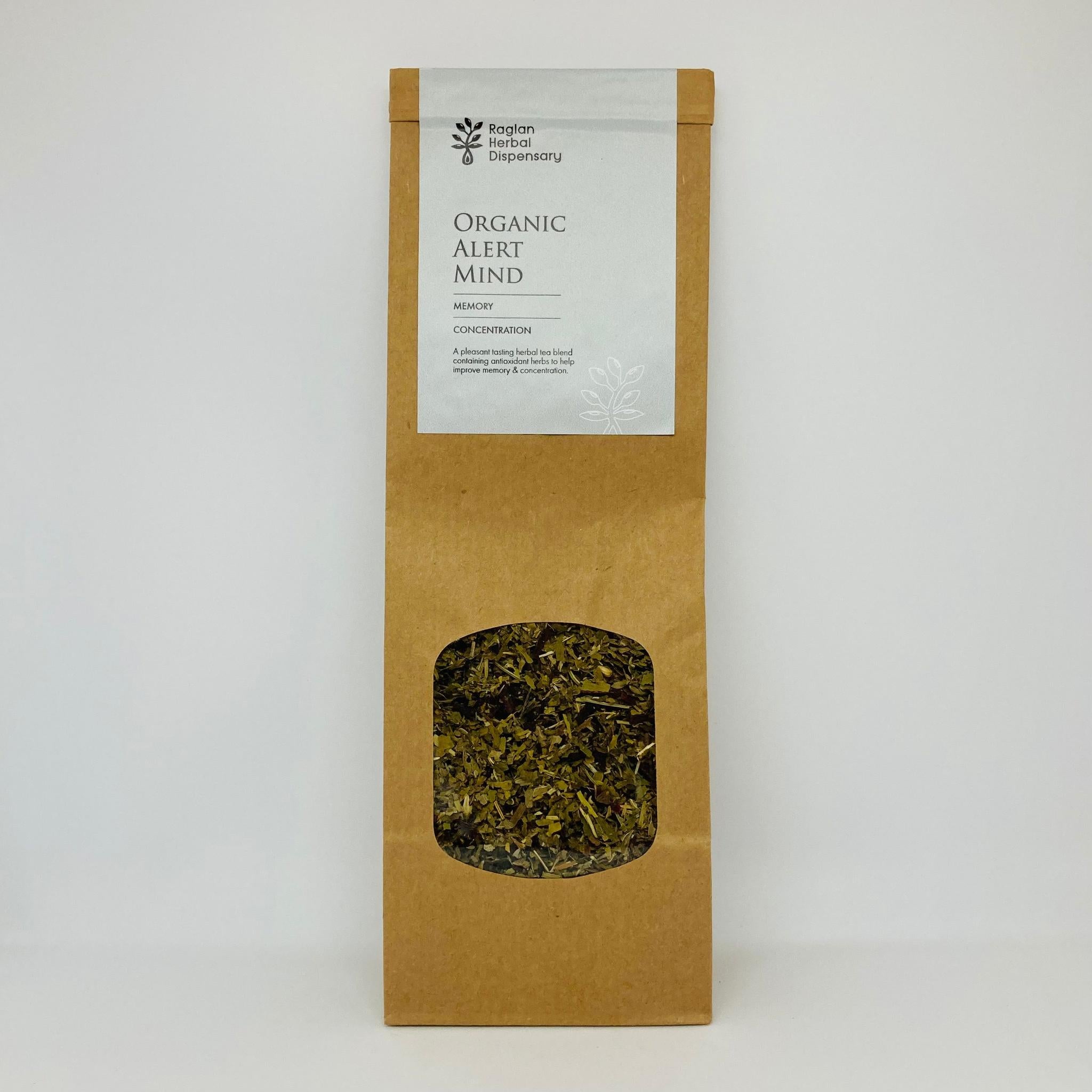ORGANIC ALERT MIND HERBAL TEA BLEND - The Herbal Dispensary Raglan
