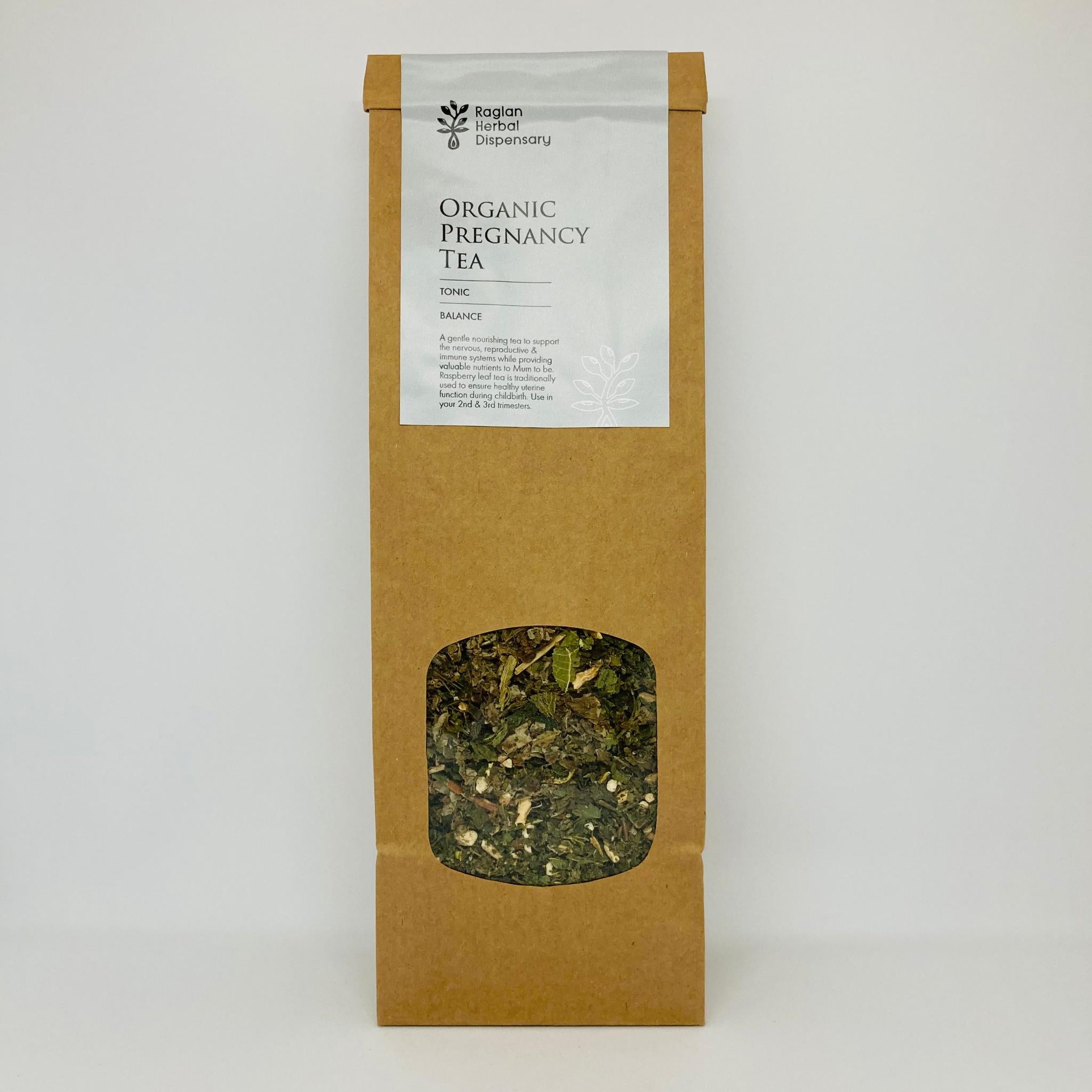 ORGANIC PREGNANCY HERBAL TEA BLEND - The Herbal Dispensary Raglan