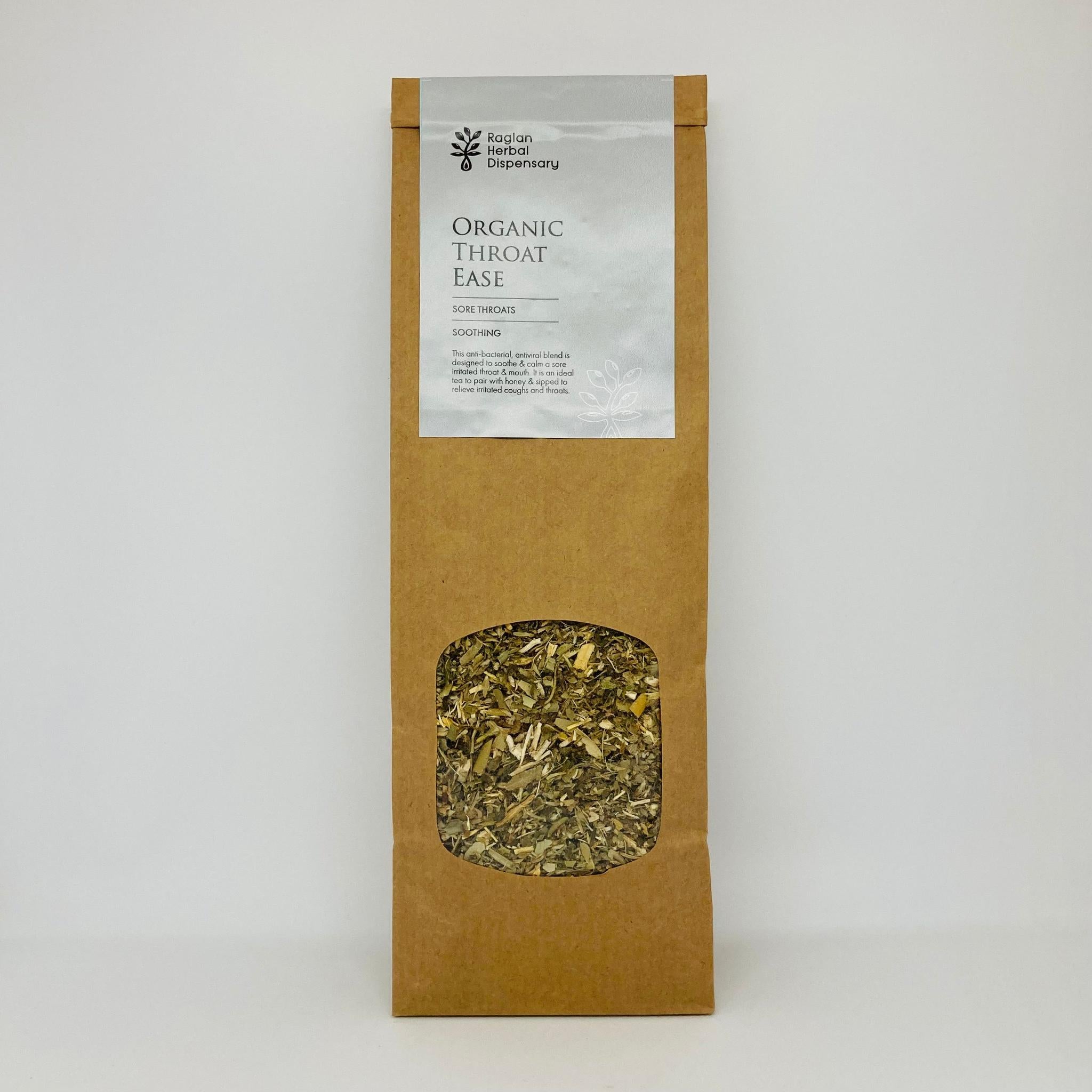 ORGANIC THROAT EASE HERBAL TEA BLEND - The Herbal Dispensary Raglan